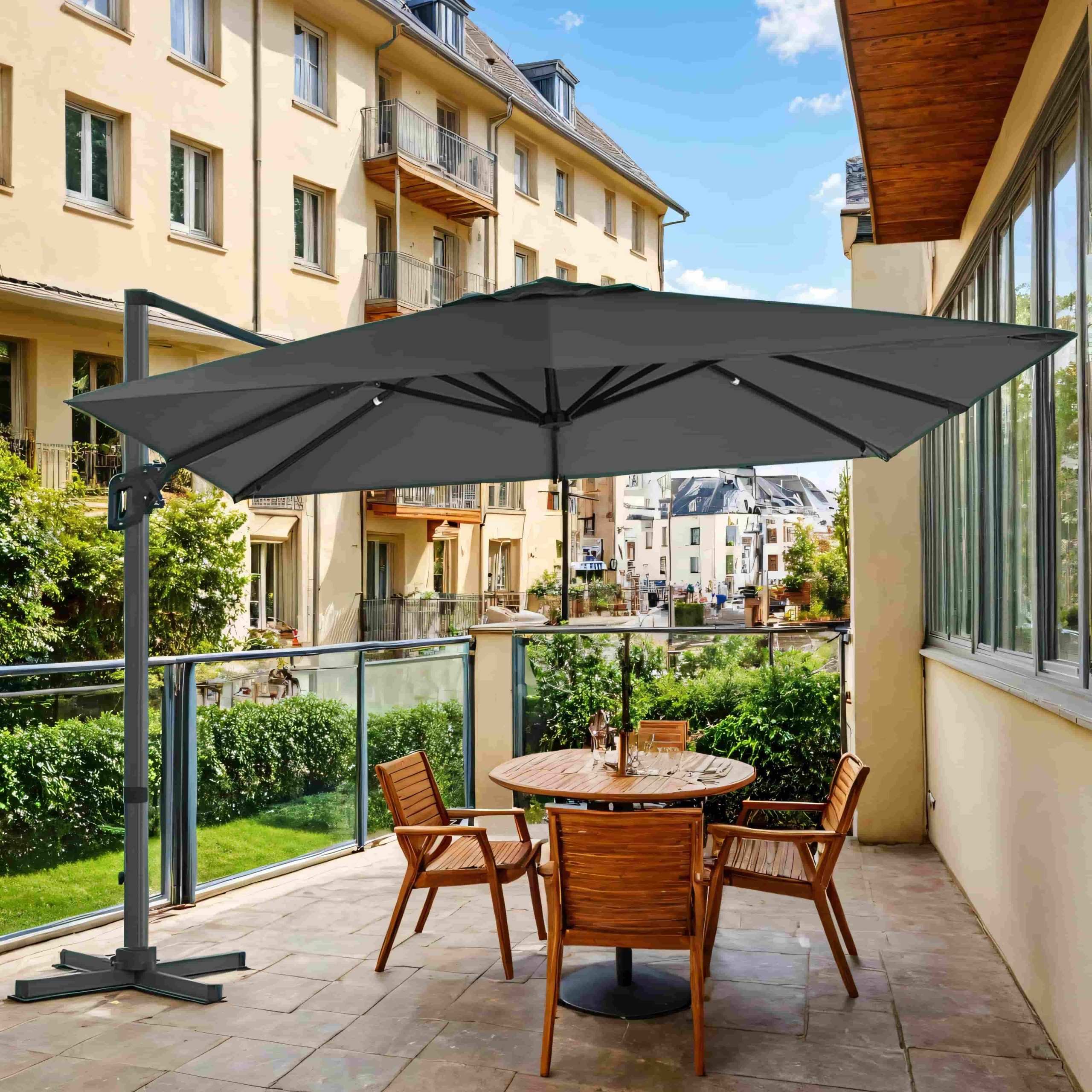Parasol 290 x 290 cm, cantilever parasol, garden parasol