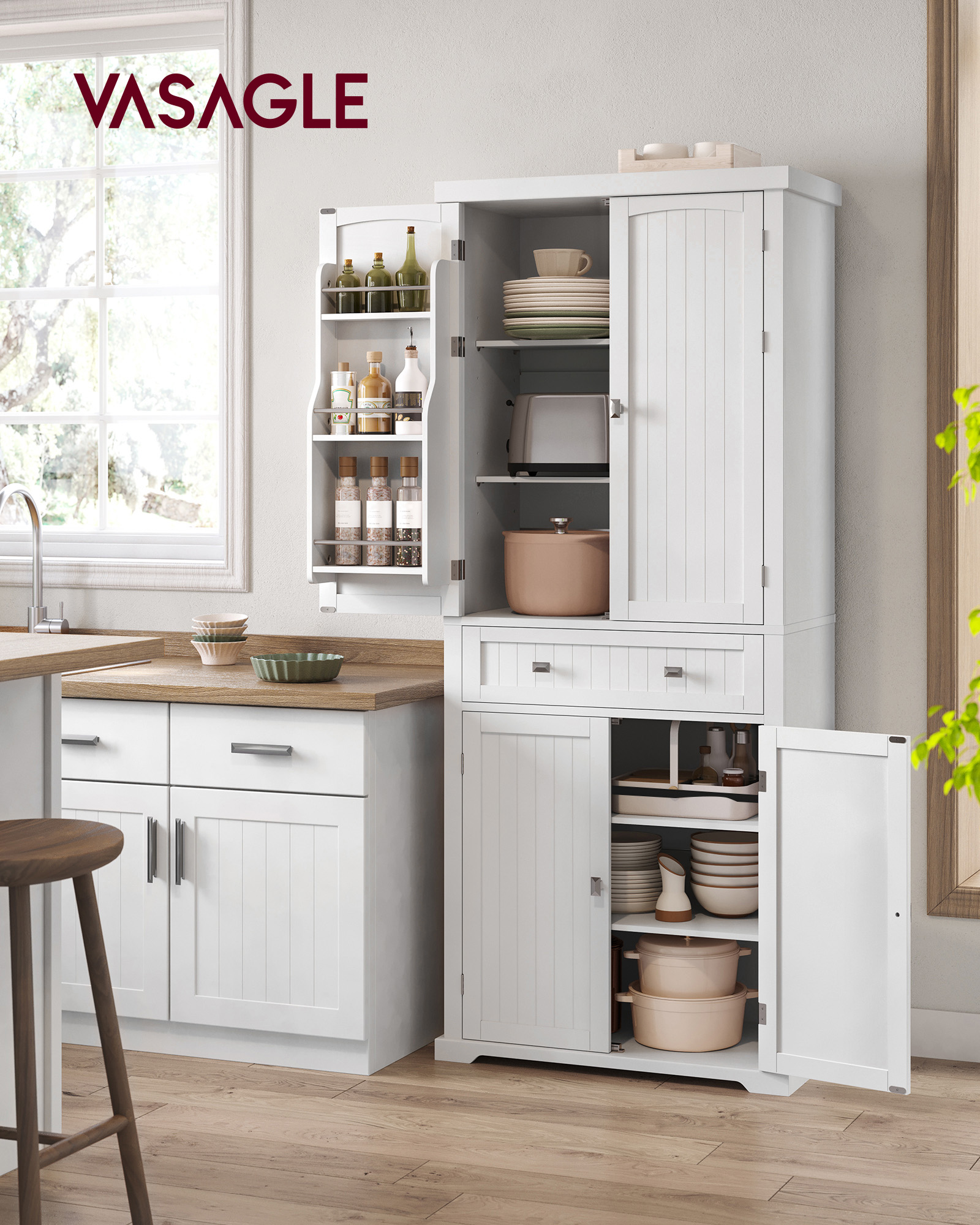Kitchen cabinet with shelves and drawers - Image 2