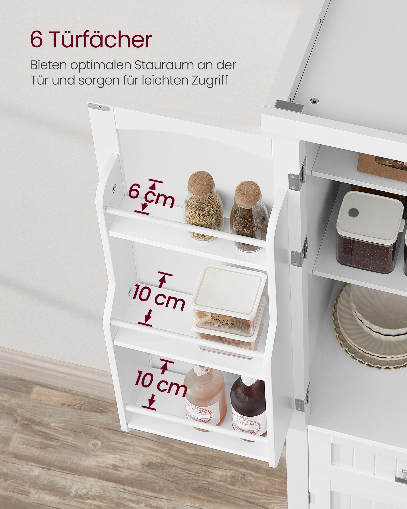 Kitchen cabinet with shelves and drawers - Image 4