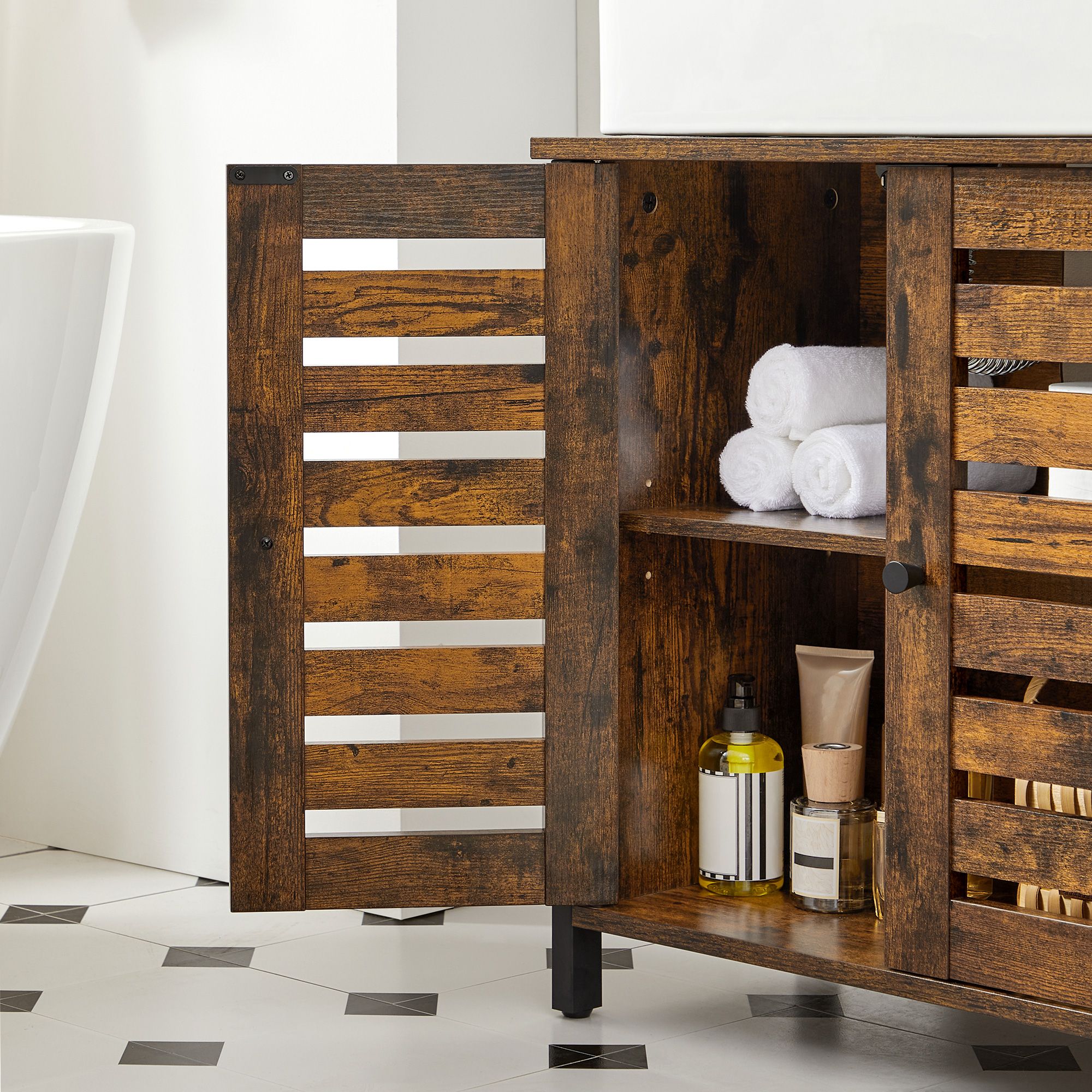 Vanity unit vintage brown-black - Image 5