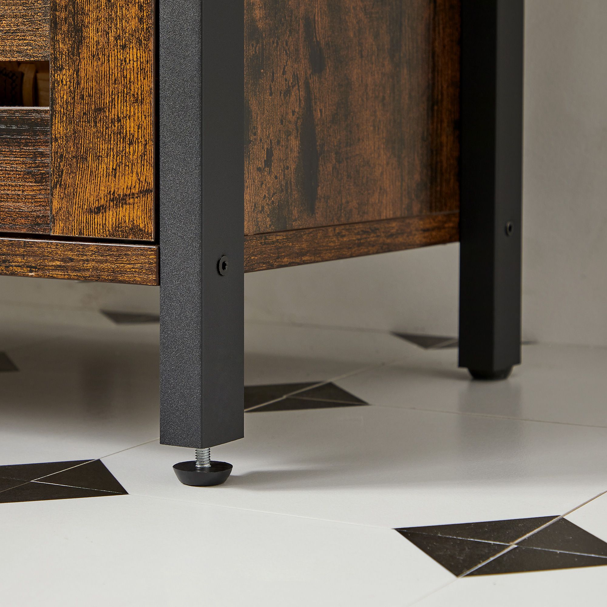 Vanity unit vintage brown-black - Image 6