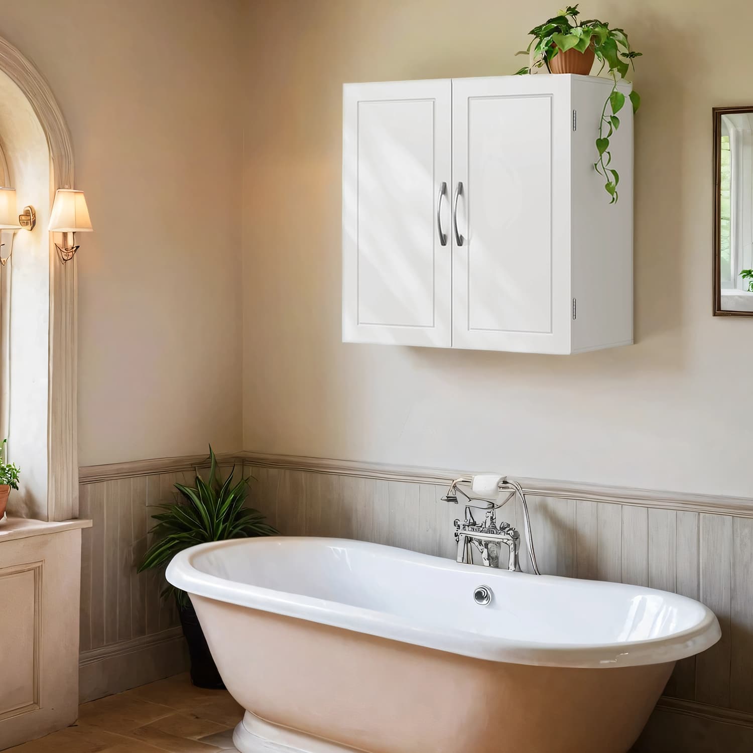 Wall cabinet with 2 doors
