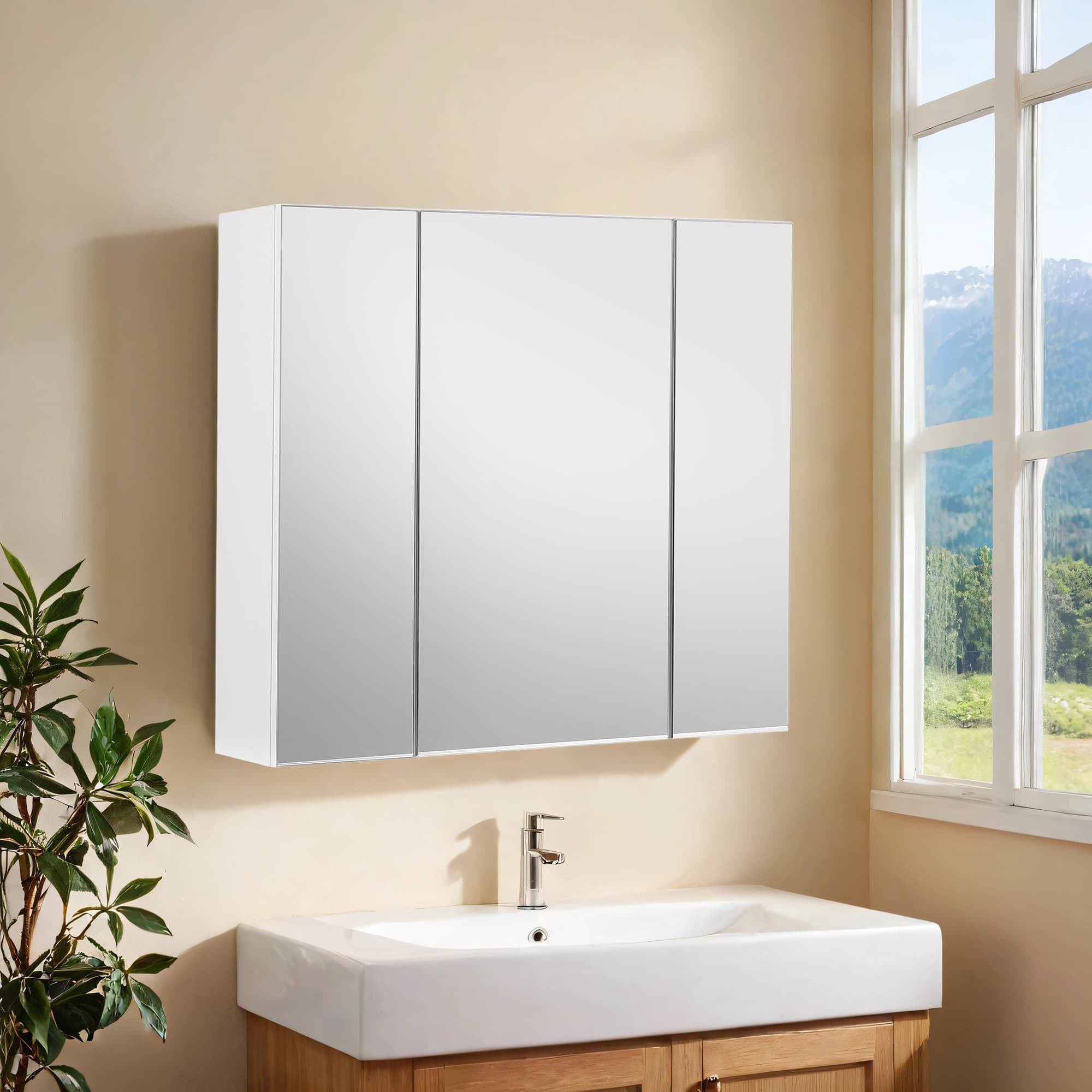 Mirror cabinet white - Image 2