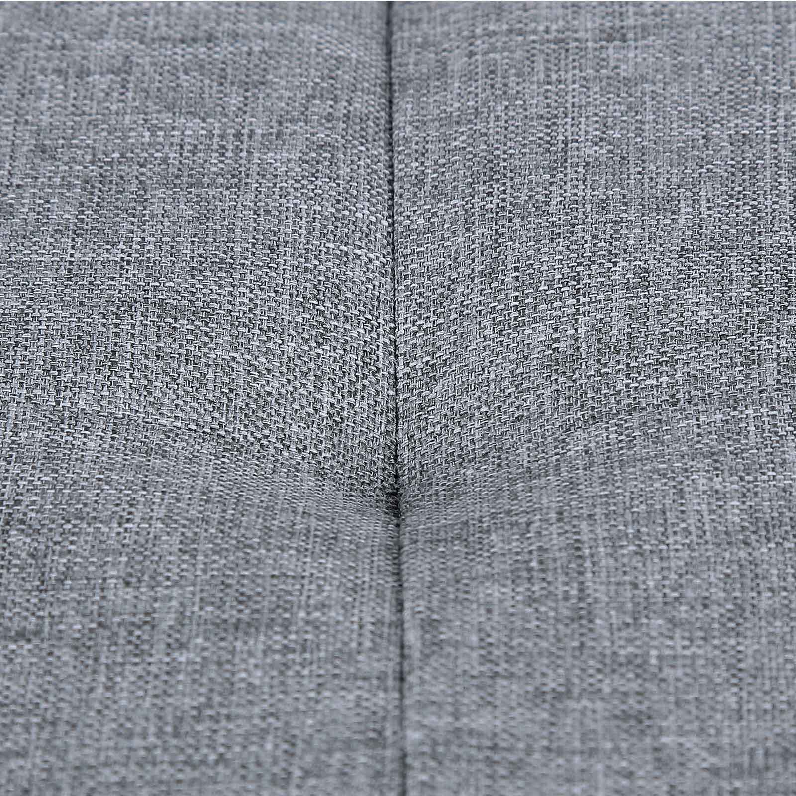 Ottomansk oppbevaringskiste sammenleggbar lekekasse Allsidig og plassbesparende Lysegrå 76 x 38 x 38 cm Linstoff - Bilde 6