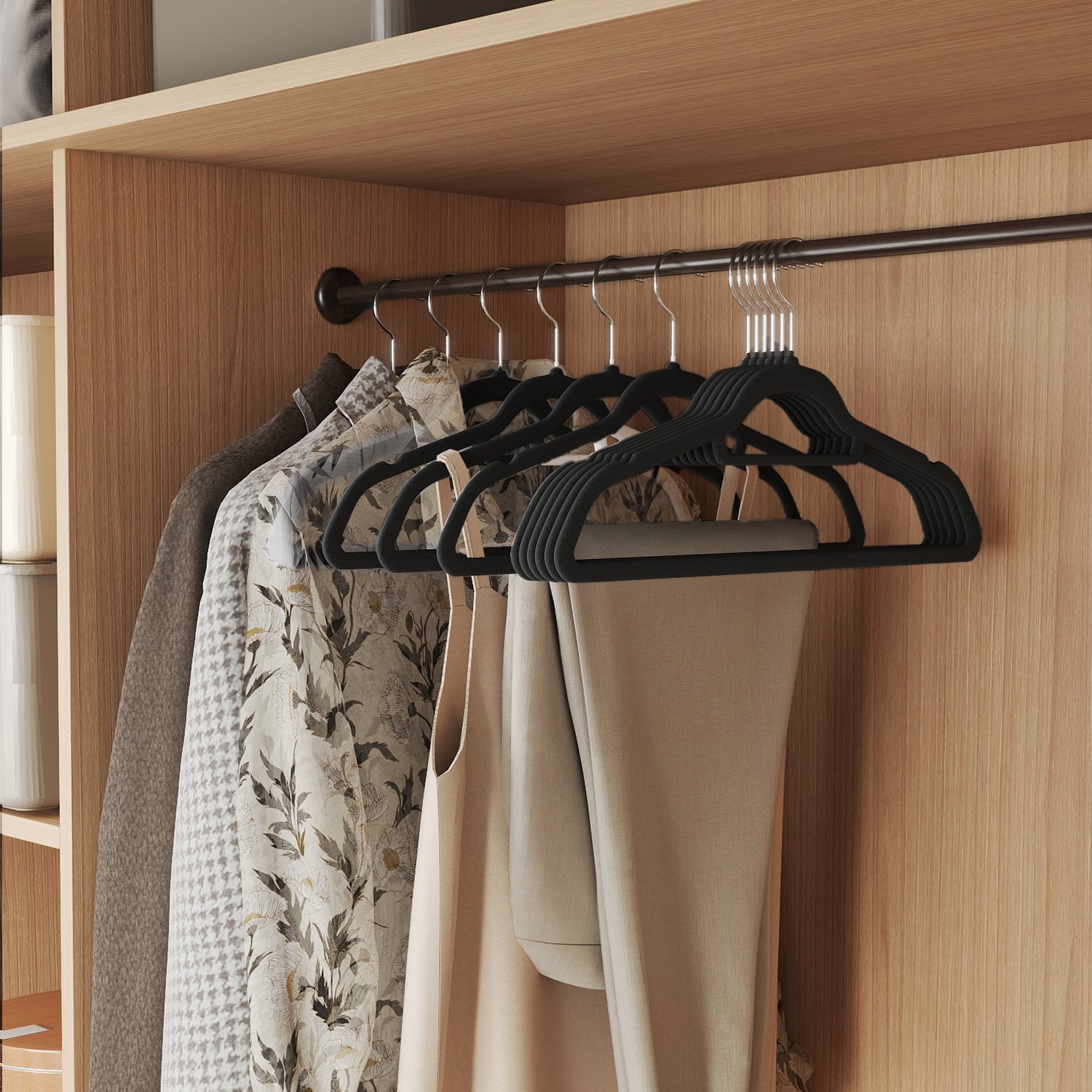 Velvet coat hanger, set of 20, hanger - Image 2
