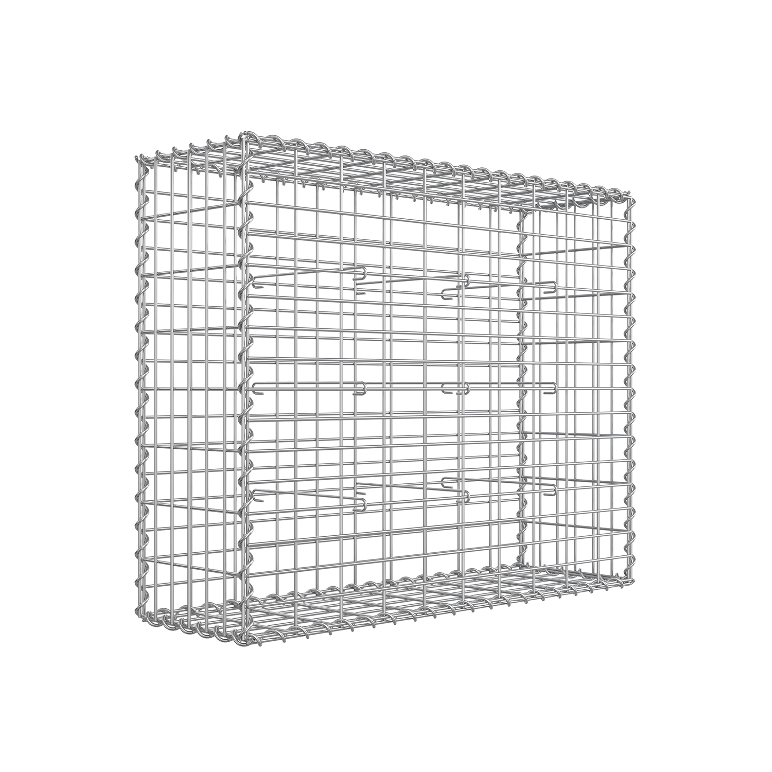 Steingabion laget av metallnett