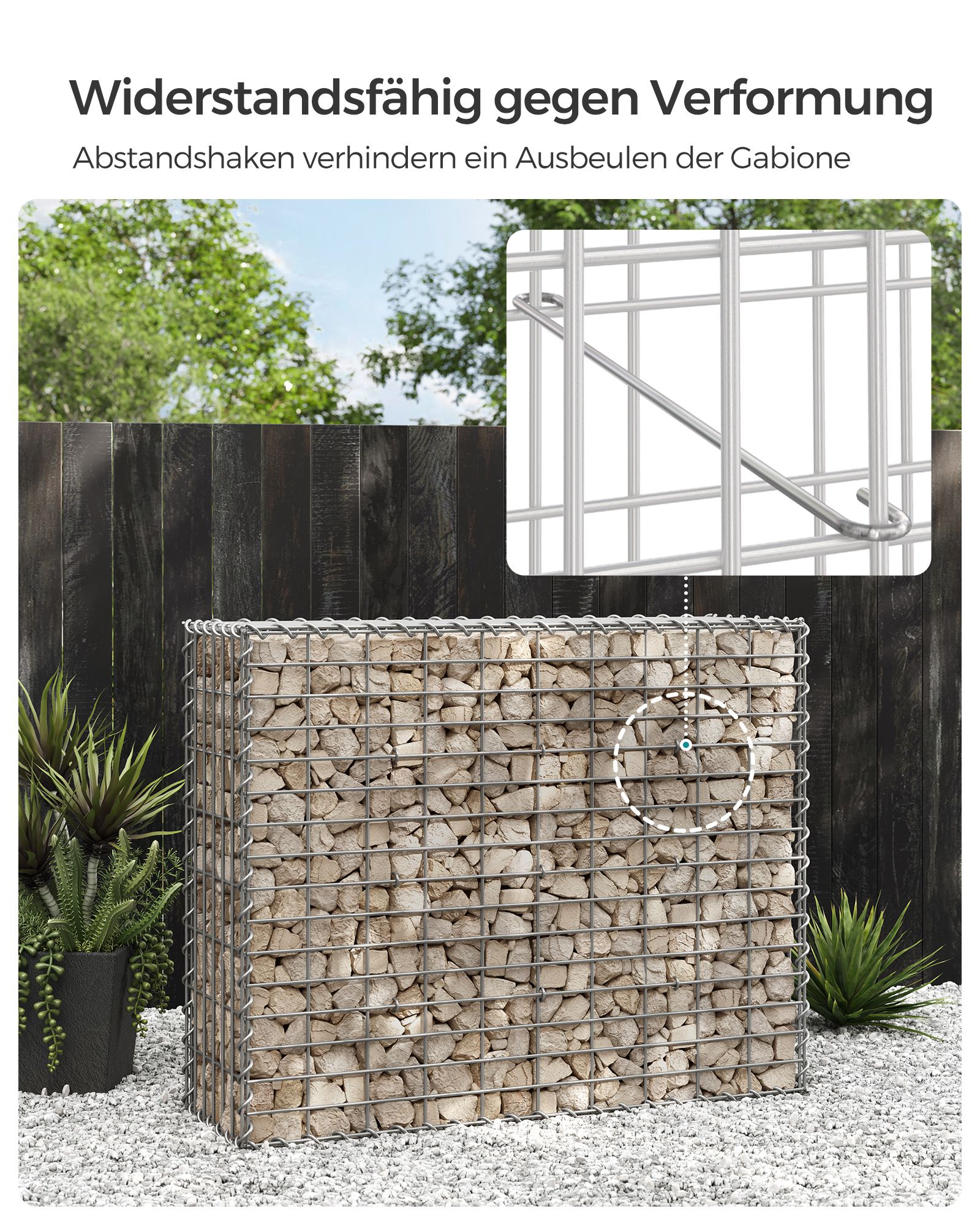 Steingabion laget av metallnett - Bilde 4