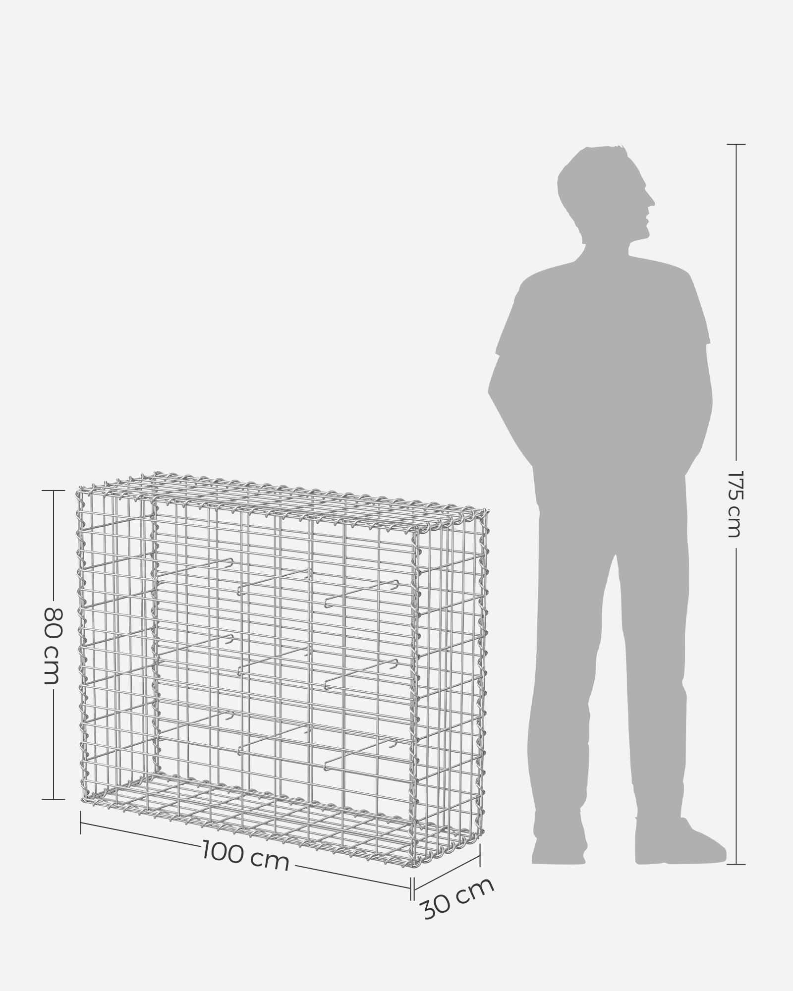 Steingabion laget av metallnett - Bilde 5