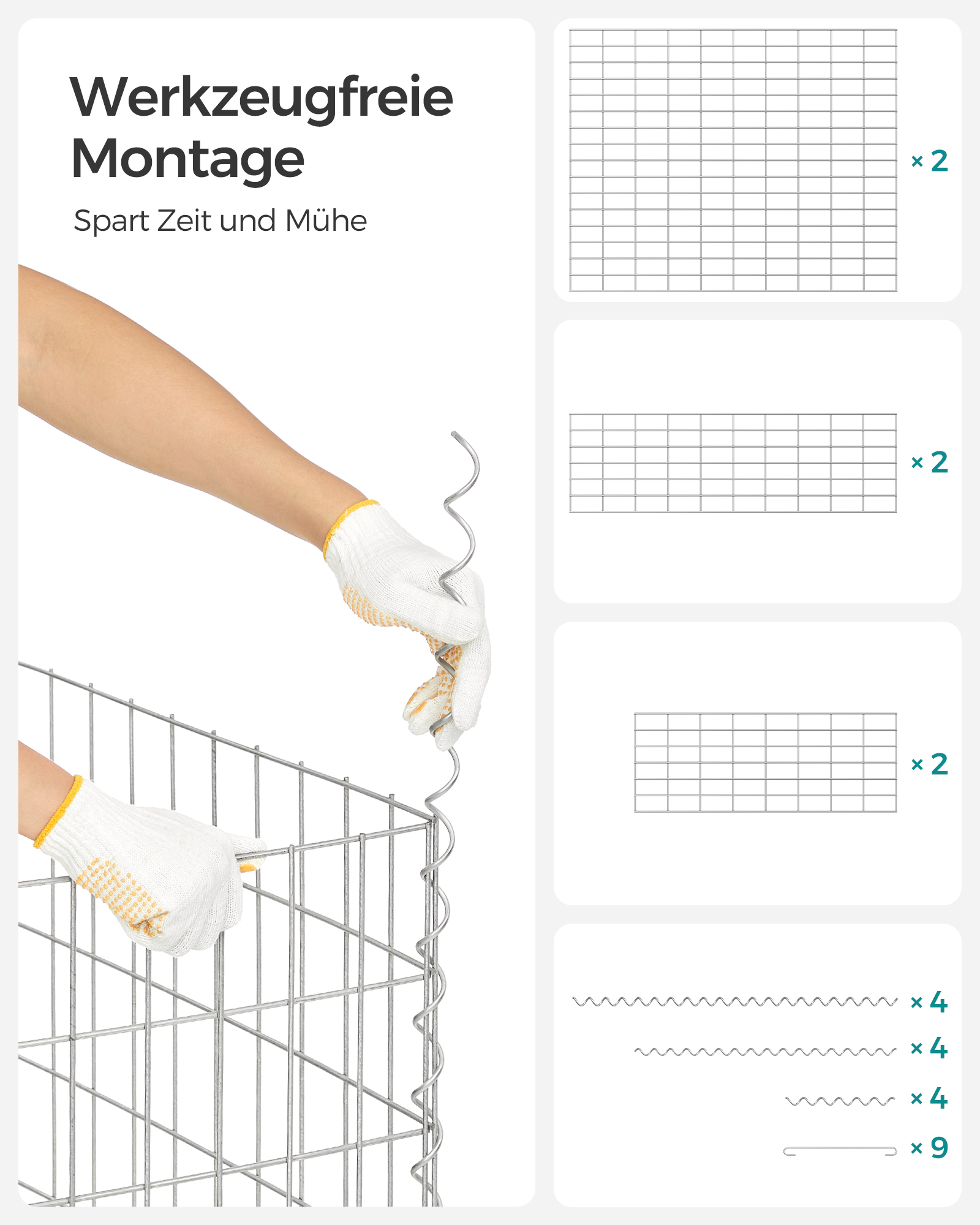 Steingabion laget av metallnett - Bilde 6