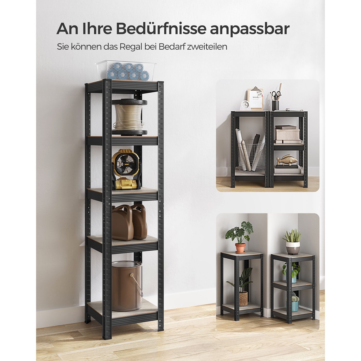 5 shelves greige-black - Image 6