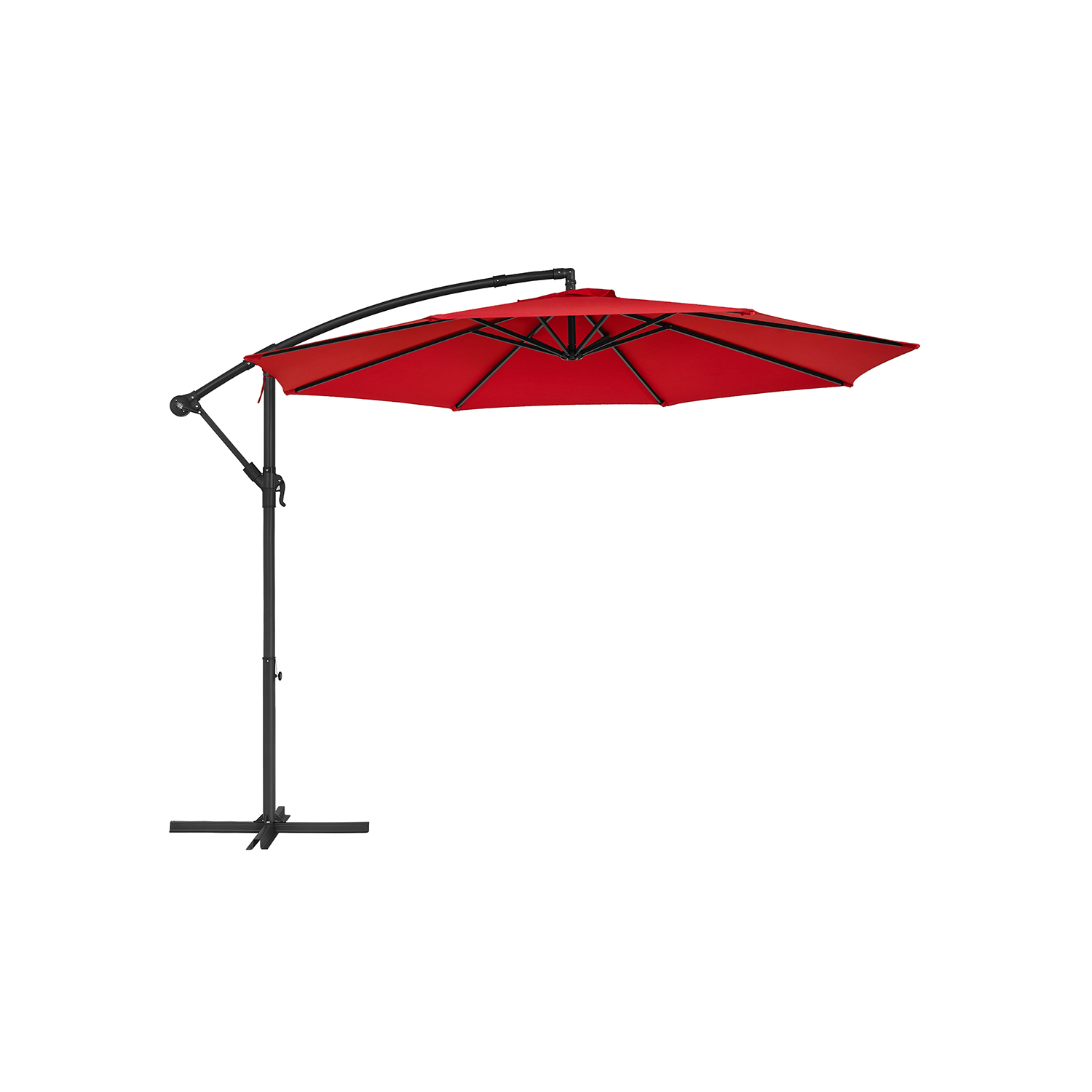 Parasol Ø 300 cm med stativ UV-beskyttelse op til UPF 50+