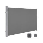 Udtrækkelig sidemarkise 180 x 400 cm til altan