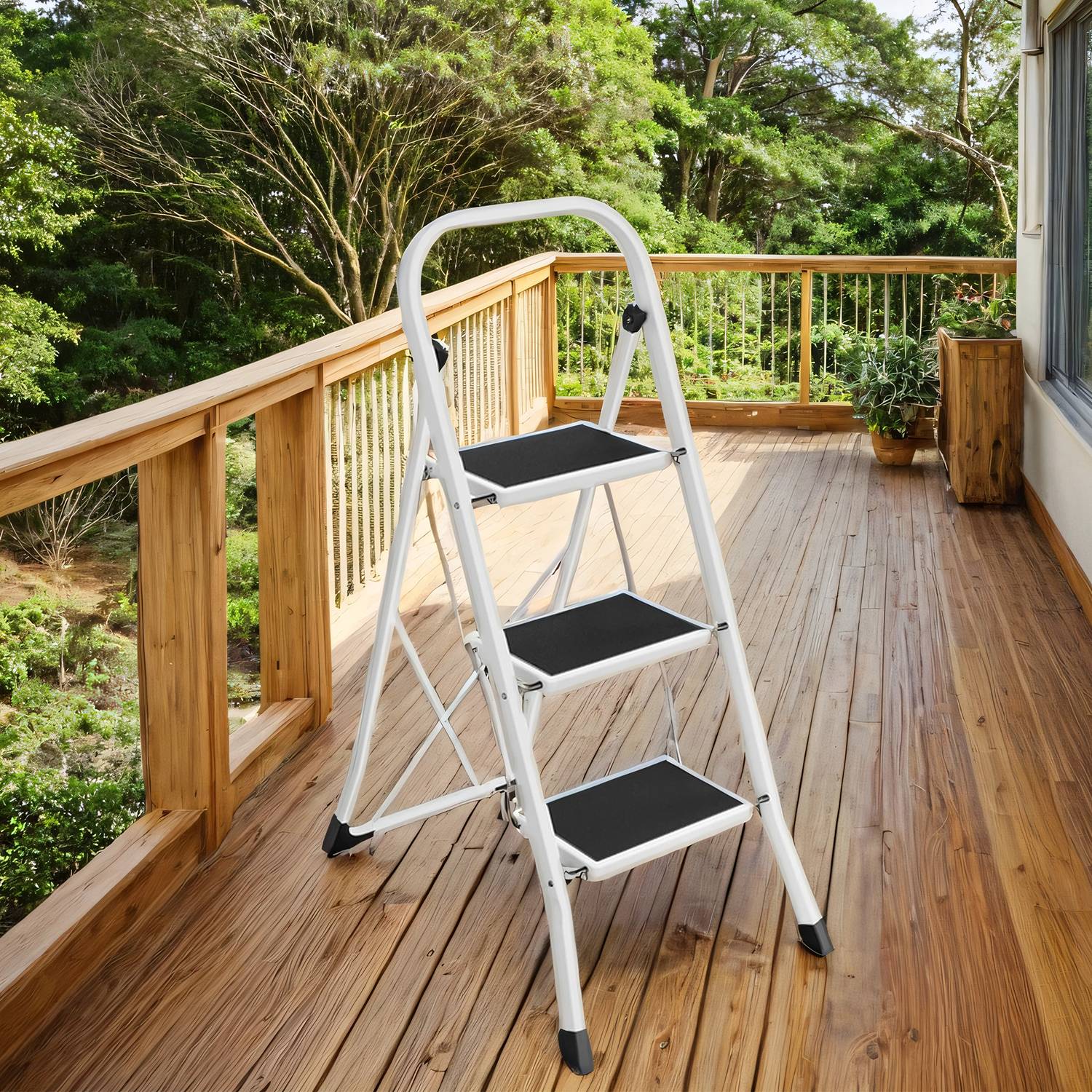 Stepladder, ladder with 3 steps, folding step