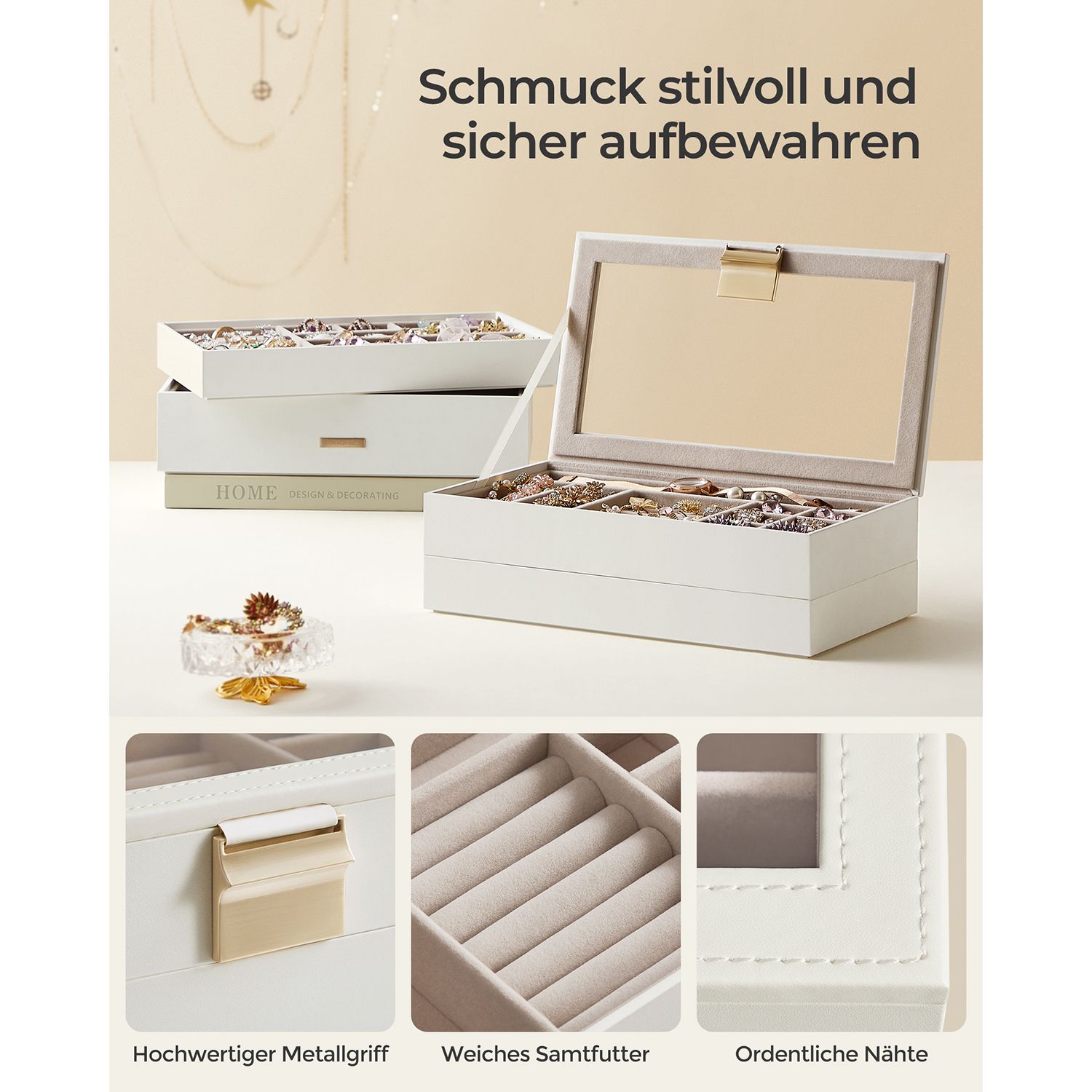 Stackable jewellery box 4 levels - Image 6