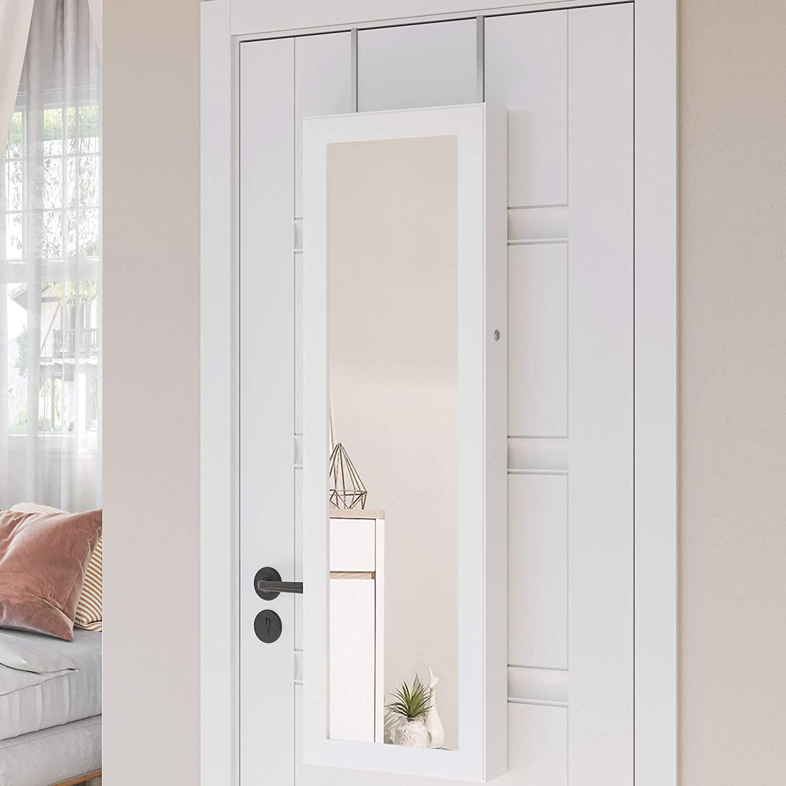 Door hook for jewellery cabinet silver - Image 3