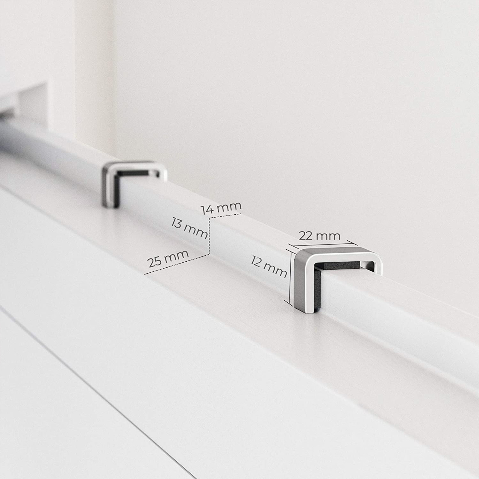 Door hook for jewellery cabinet silver - Image 4