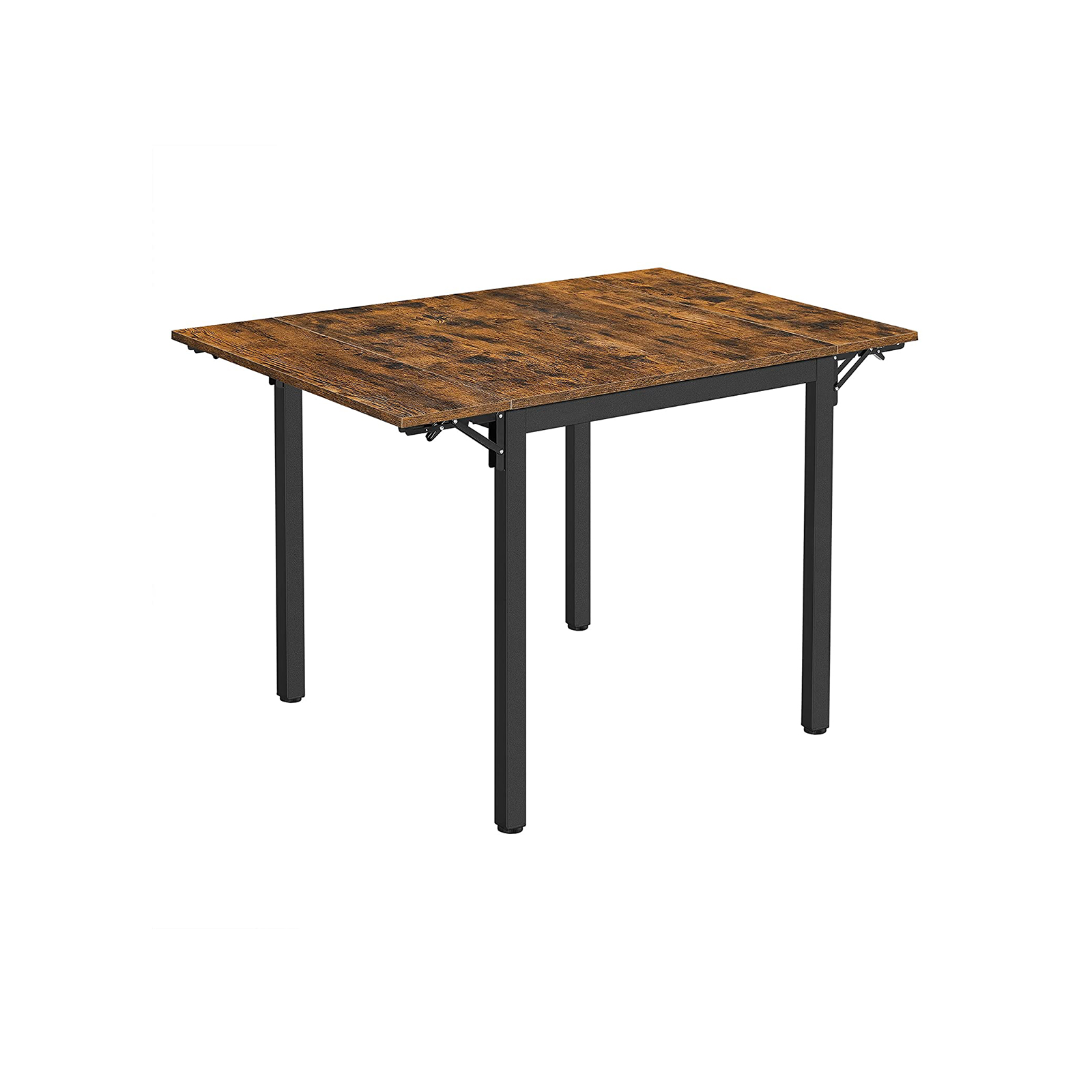 KDT077B01 Hopfällbart matbord för 2-4 personer för små utrymmen Vintage Brown/Black