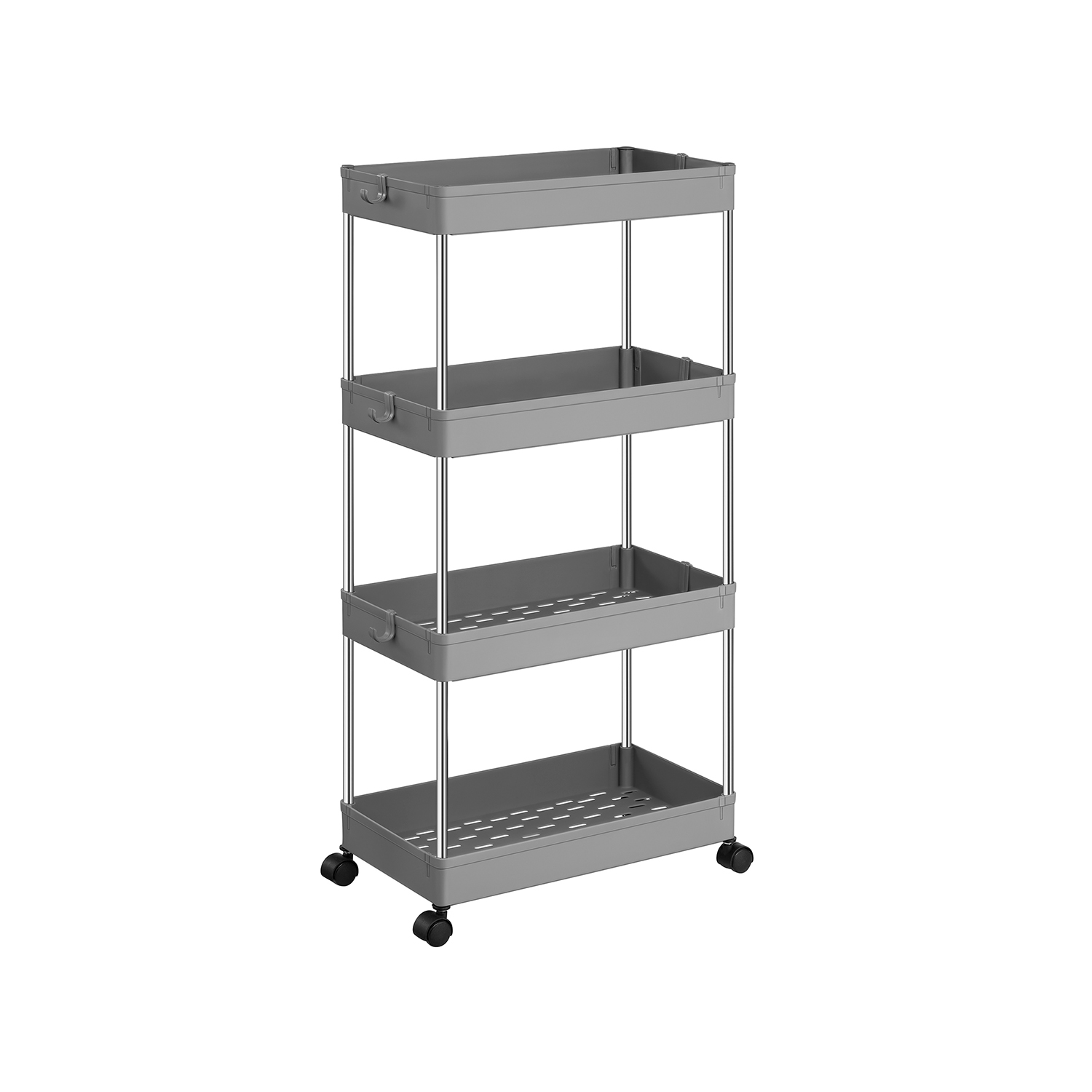 Trolley with 4 levels Grey
