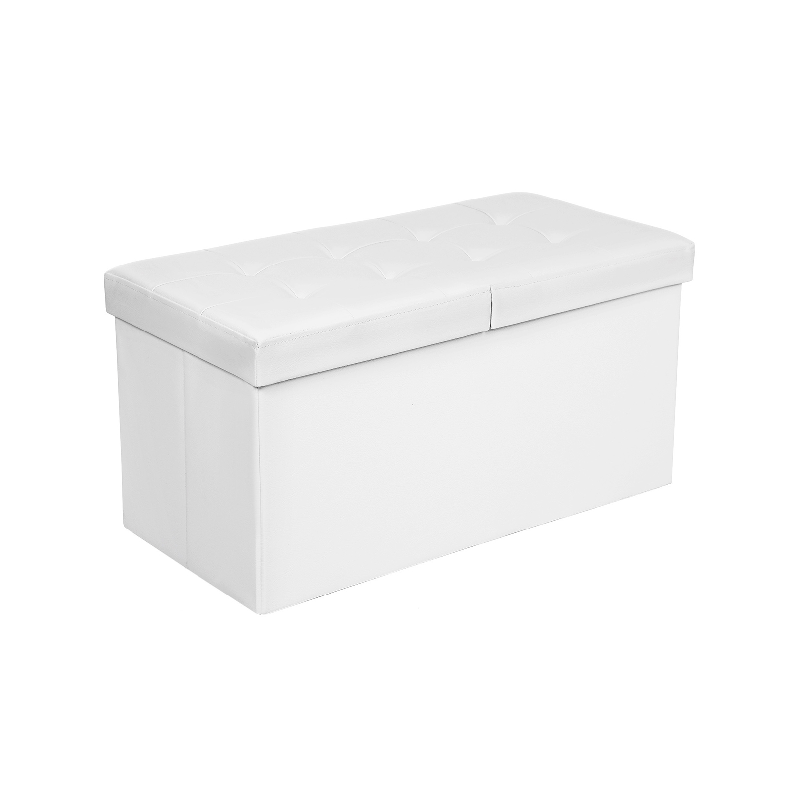 300KG PU Leather + Foam Folding Seat Chest with Storage Space