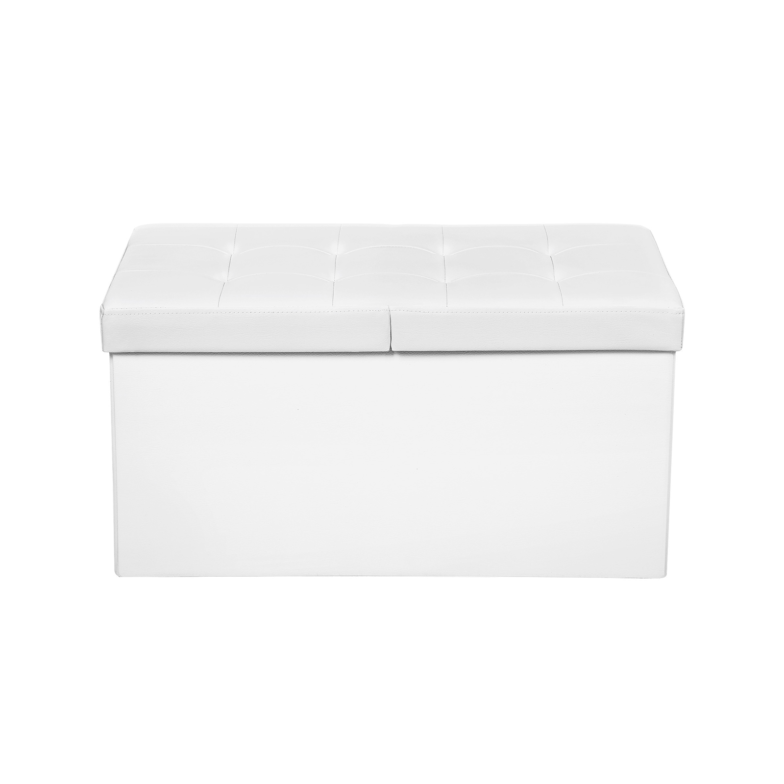 300KG PU Leather + Foam Folding Seat Chest with Storage Space - Image 2