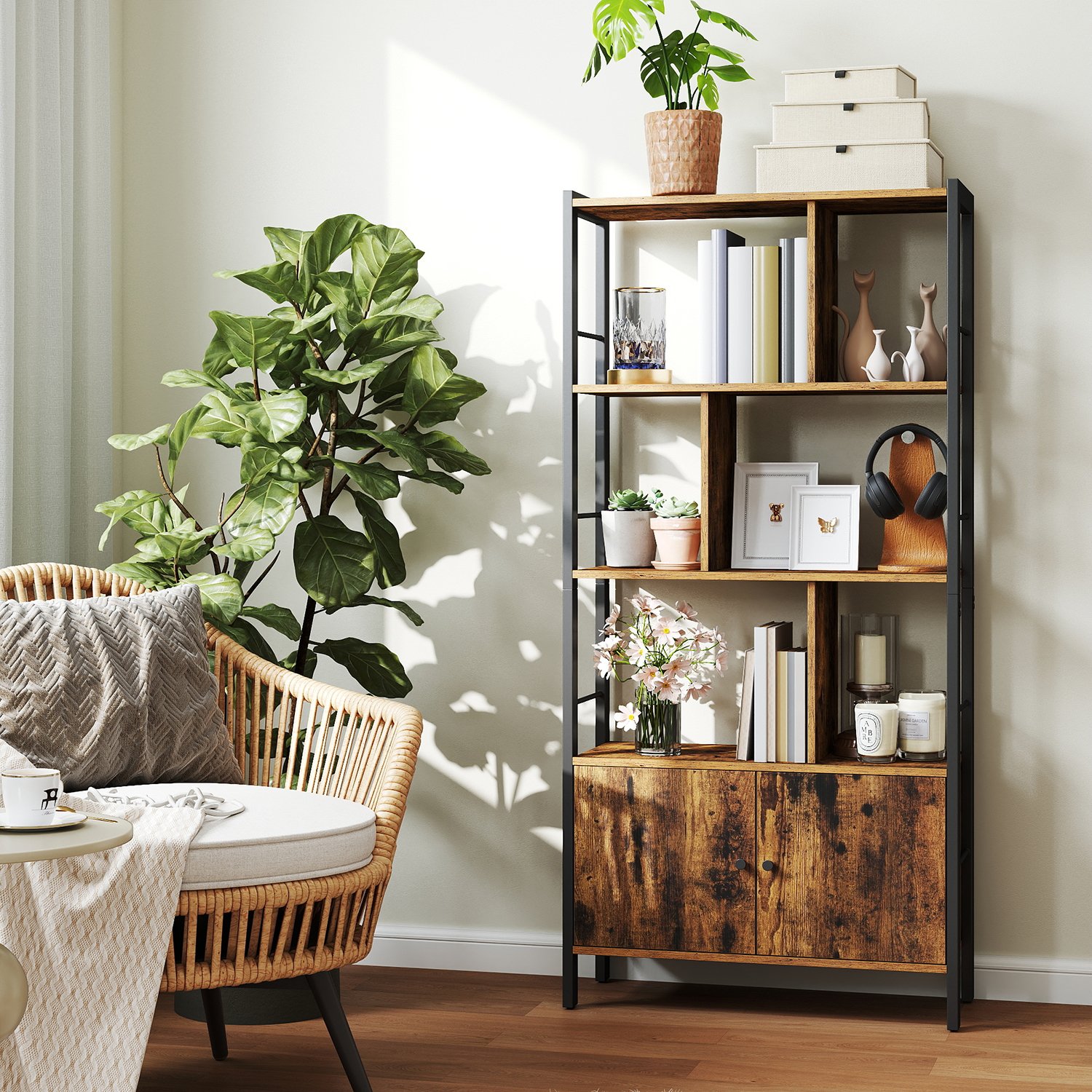 Bookcase with 4 shelf levels - Image 2
