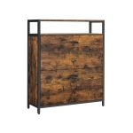 Shoe cabinet with 2 flaps 80 x 30 x 95 cm