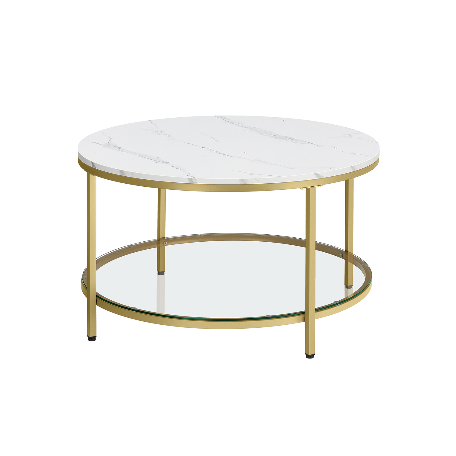 Sofabord med moderne glasplade