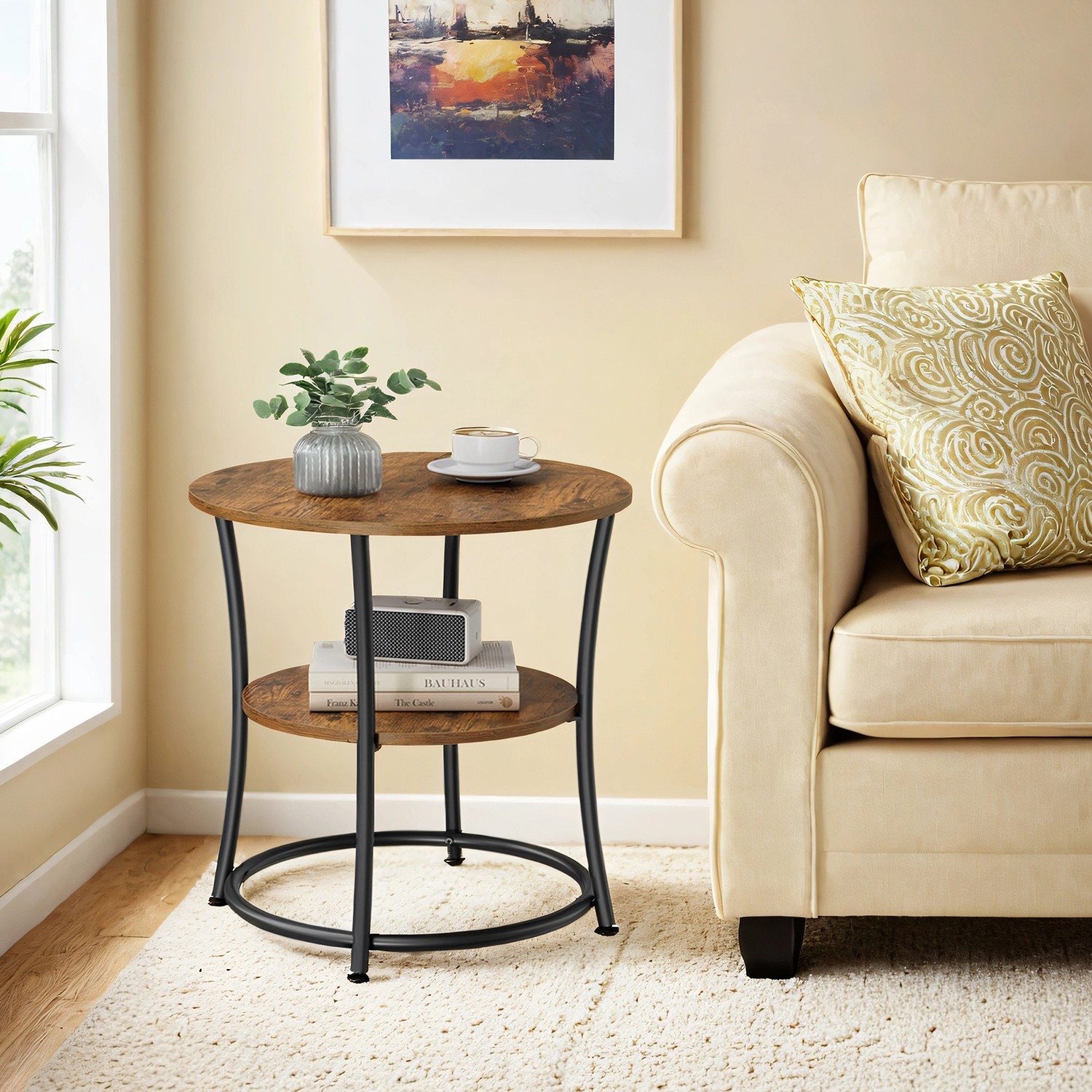Side table, coffee table round, sofa table - Image 2