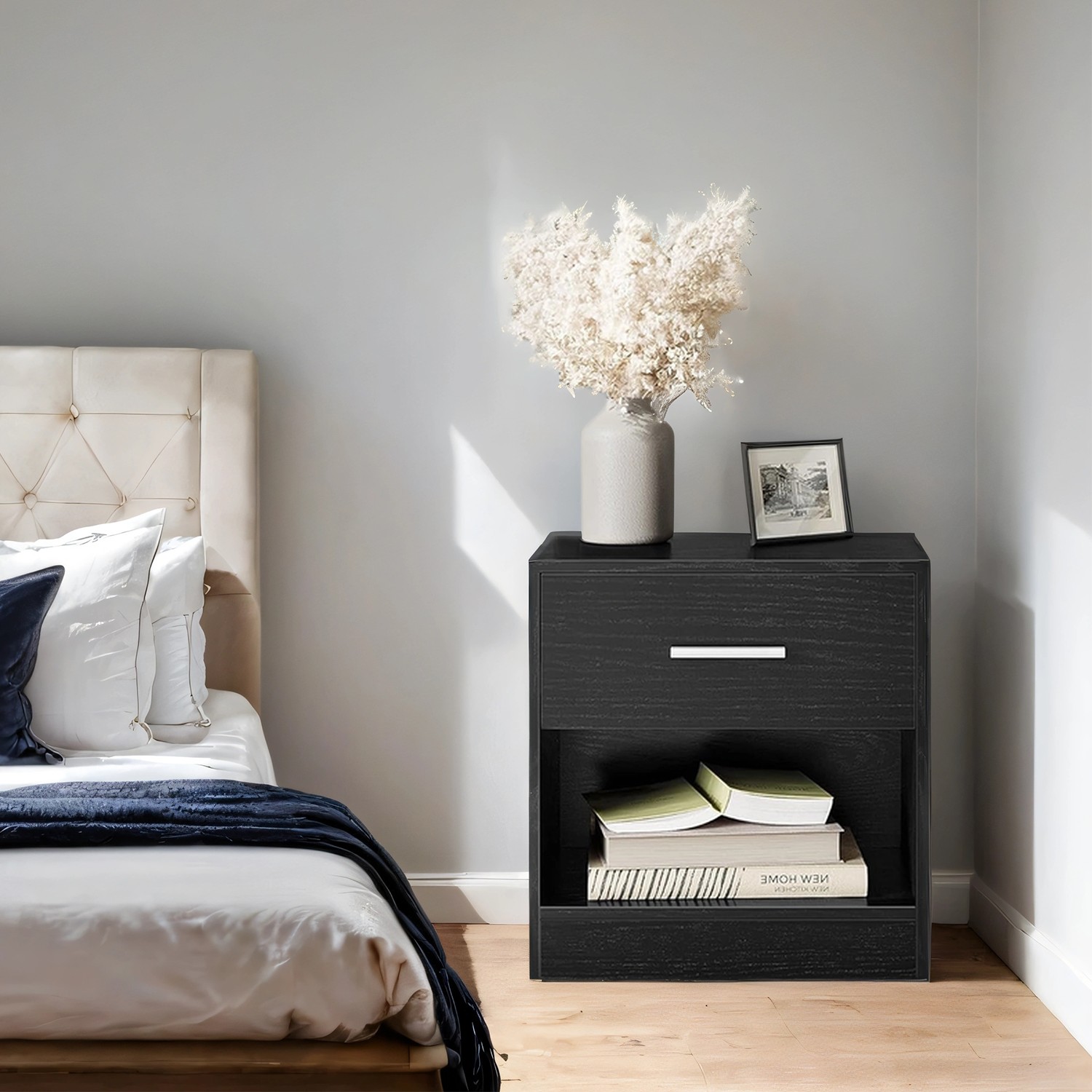 Bedside table, side table, with drawer - Image 2