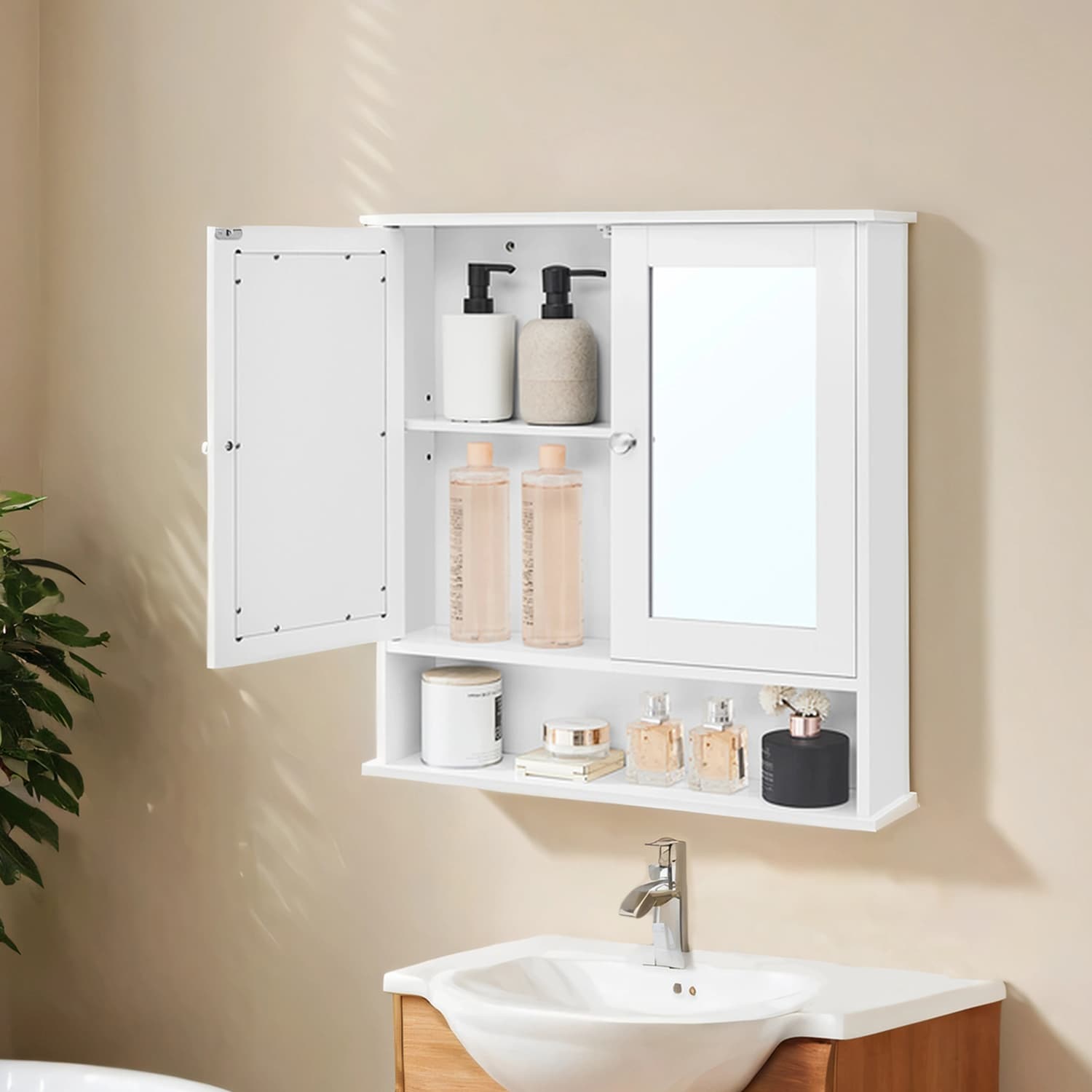 Mirror cabinet, bathroom cabinet, wall cabinet,