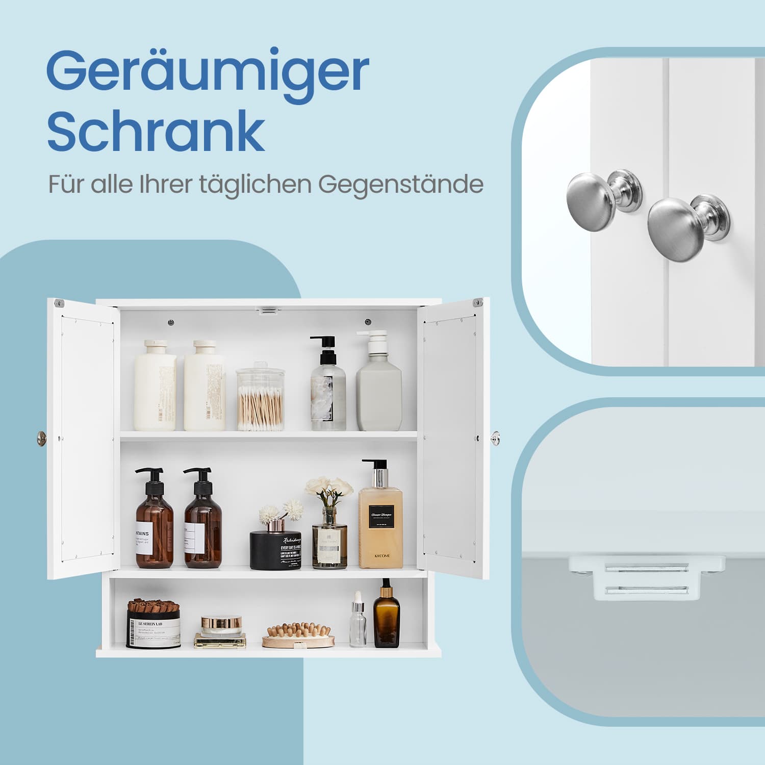 Mirror cabinet, bathroom cabinet, wall cabinet, - Image 3