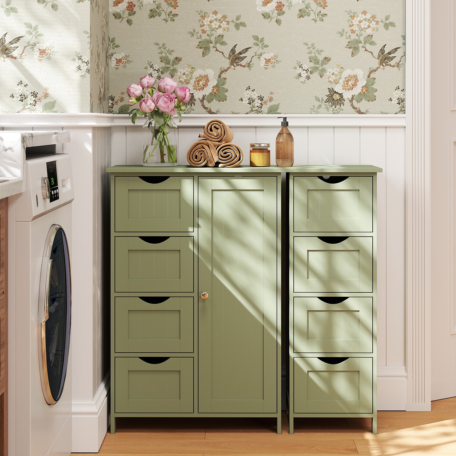 Bathroom cabinet, narrow bathroom cabinet, side cabinet - Image 2
