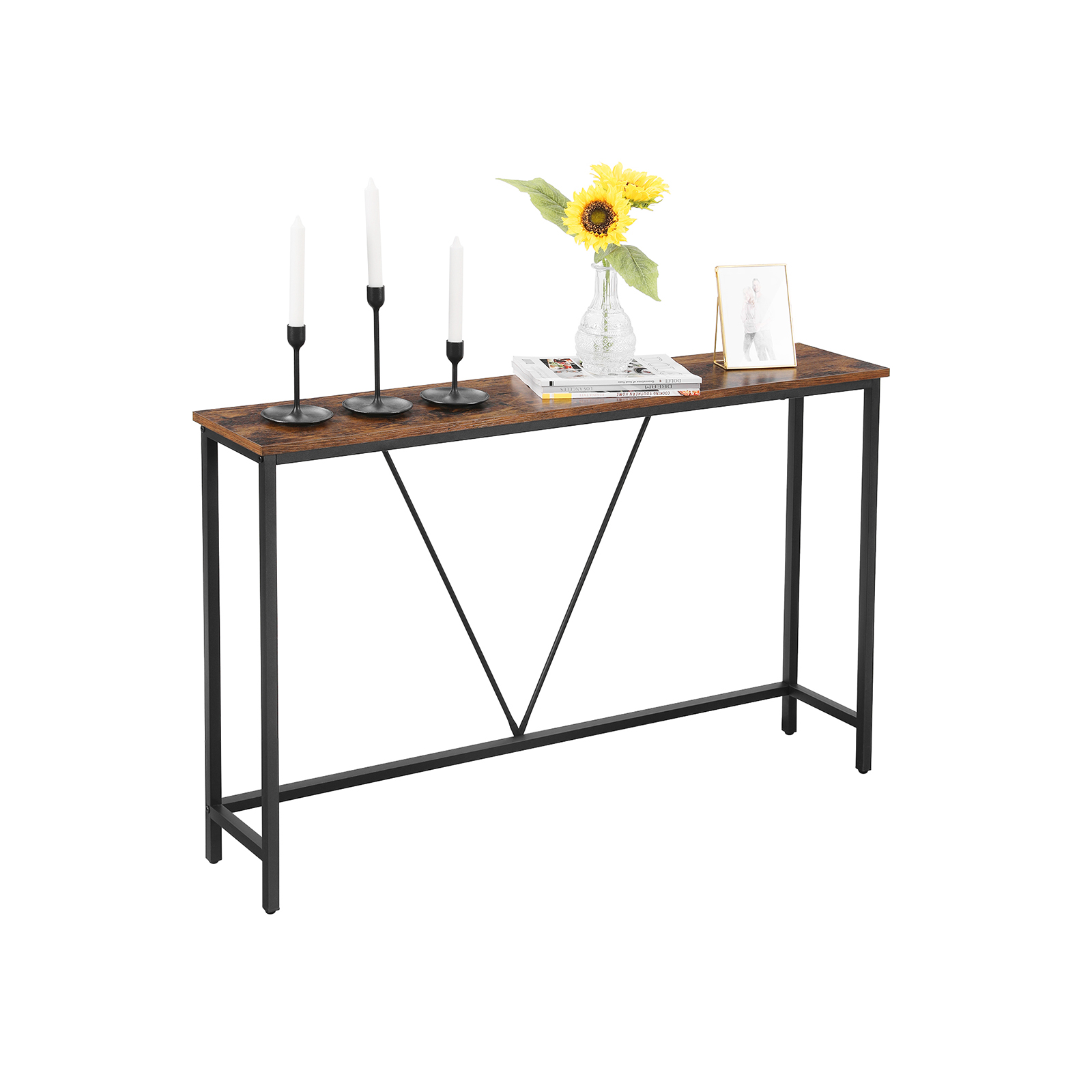 Console table vintage brown-black - Image 2