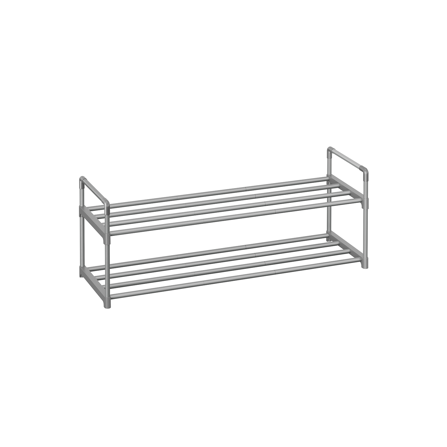 Shoe rack with 2 levels