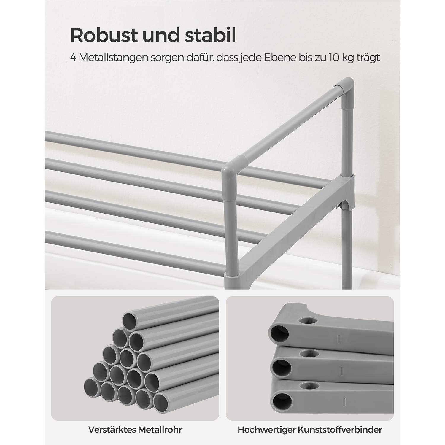 Shoe rack with 2 levels - Image 4