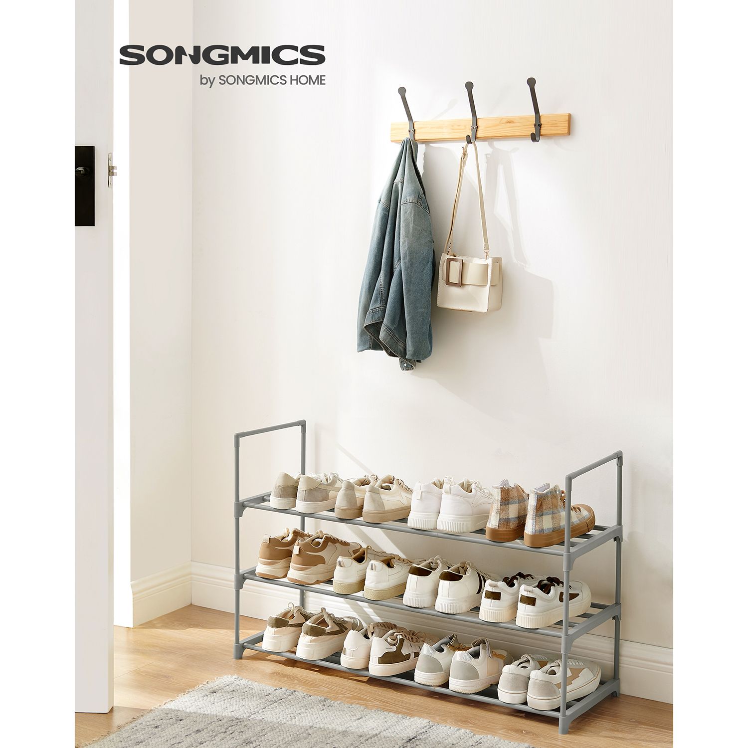 Shoe rack with 3 levels - Image 2