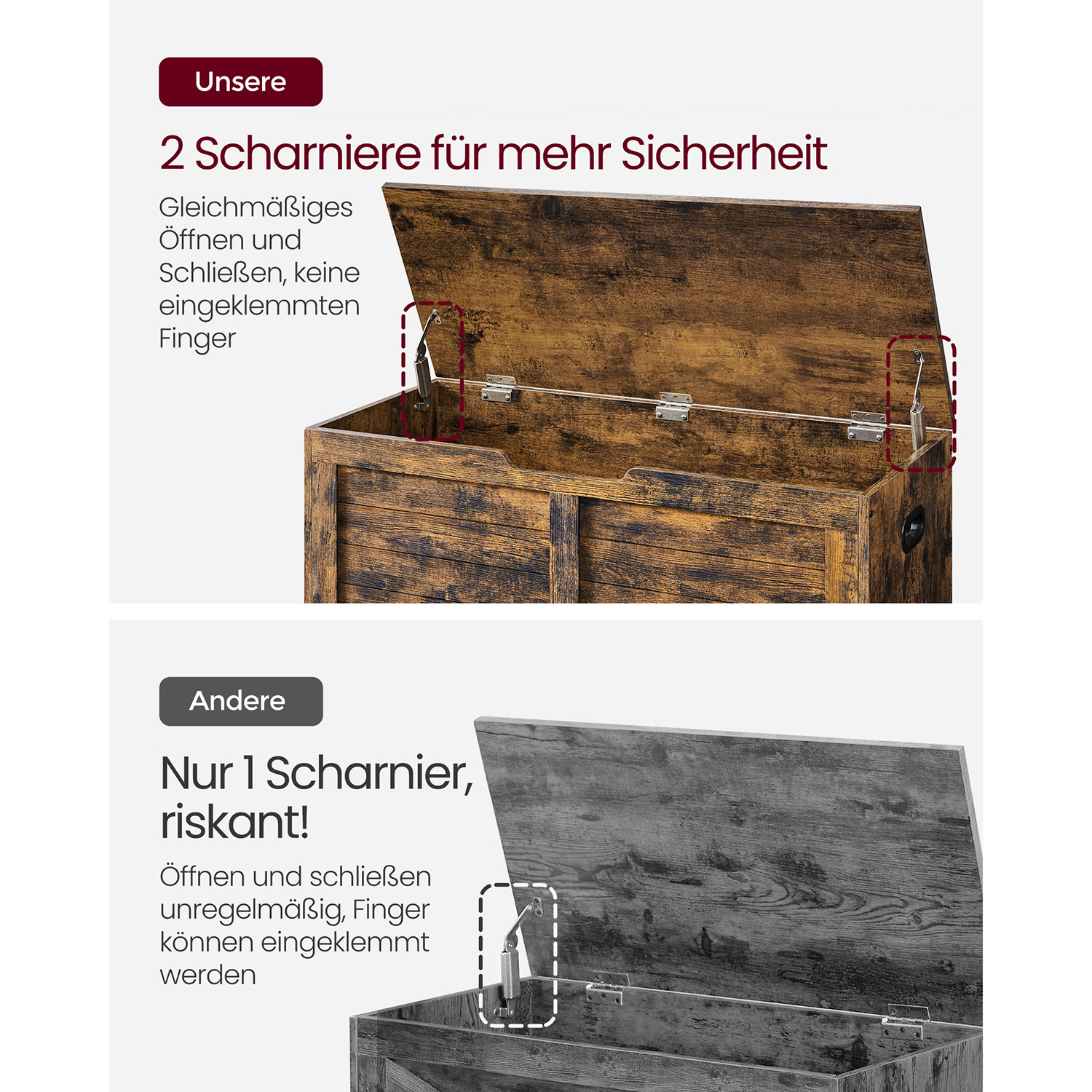 Shoe bench with lid 40 x 100 x 46 cm - Image 6