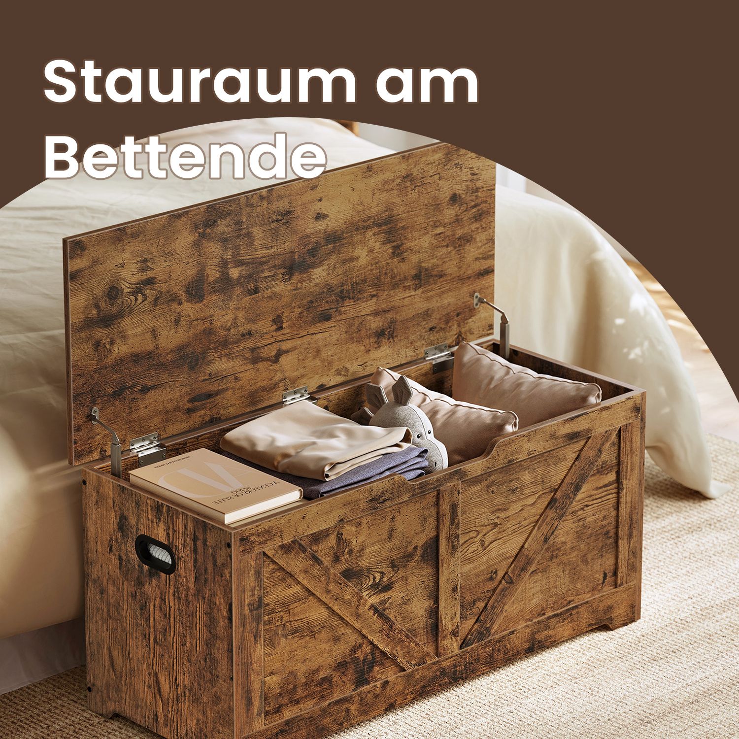 Shoe bench, bench with storage space, seat chest - Image 3