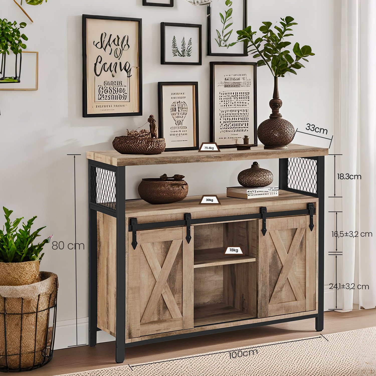 Sideboard, kitchen cabinet, storage cabinet - Image 3