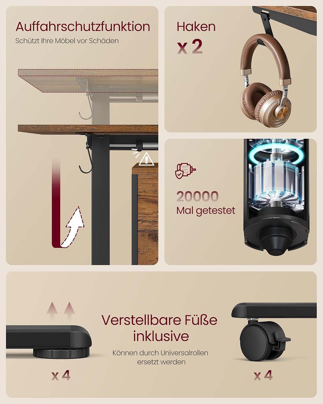 Electric height-adjustable desk without table top - Image 6