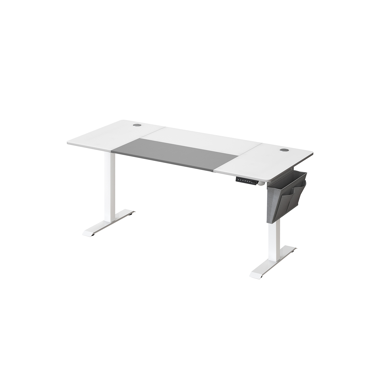 Højdejusterbart skrivebord electric basic white-dove grey