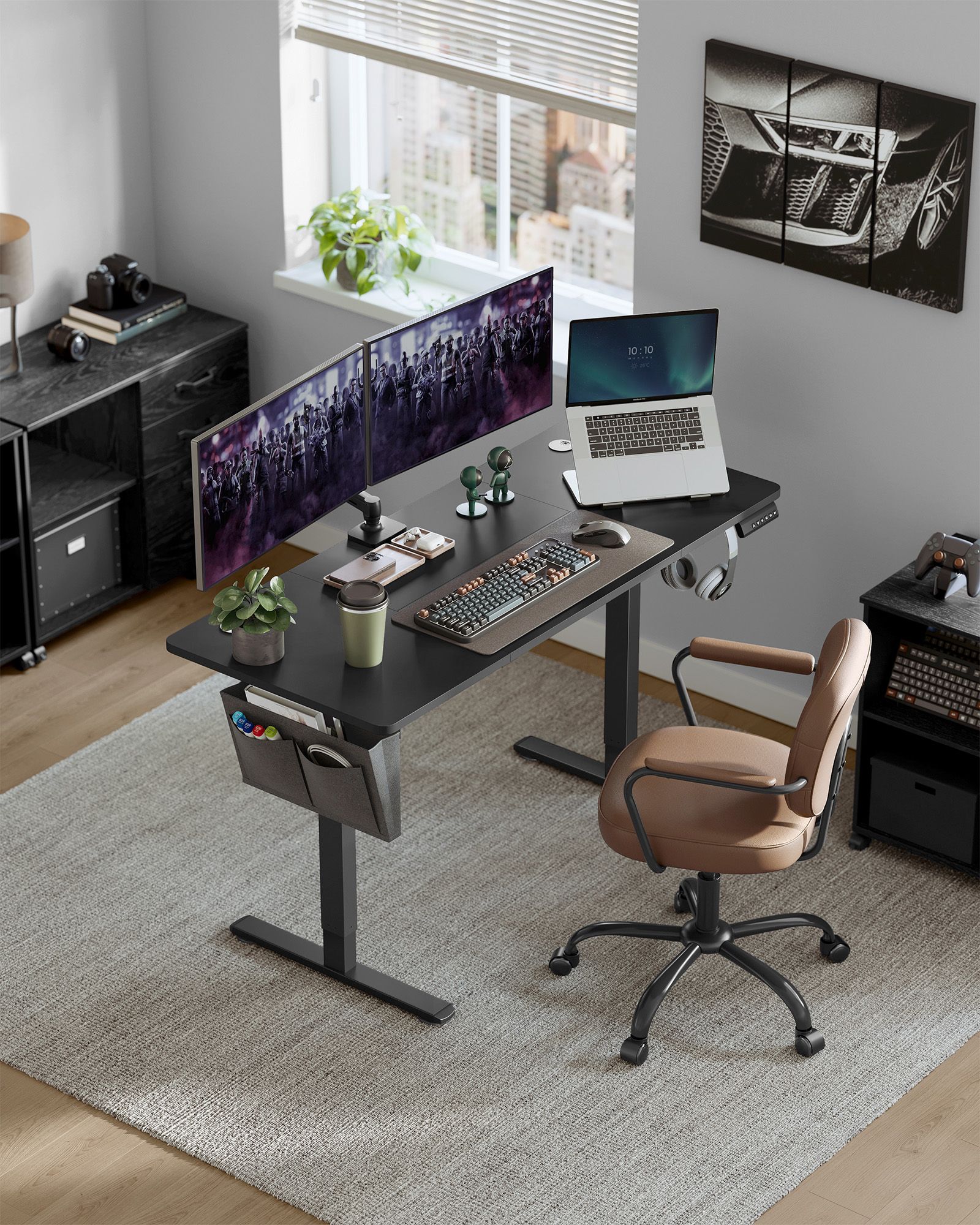 Height-adjustable electric desk 60 x 140 x (72-120) cm - Image 2