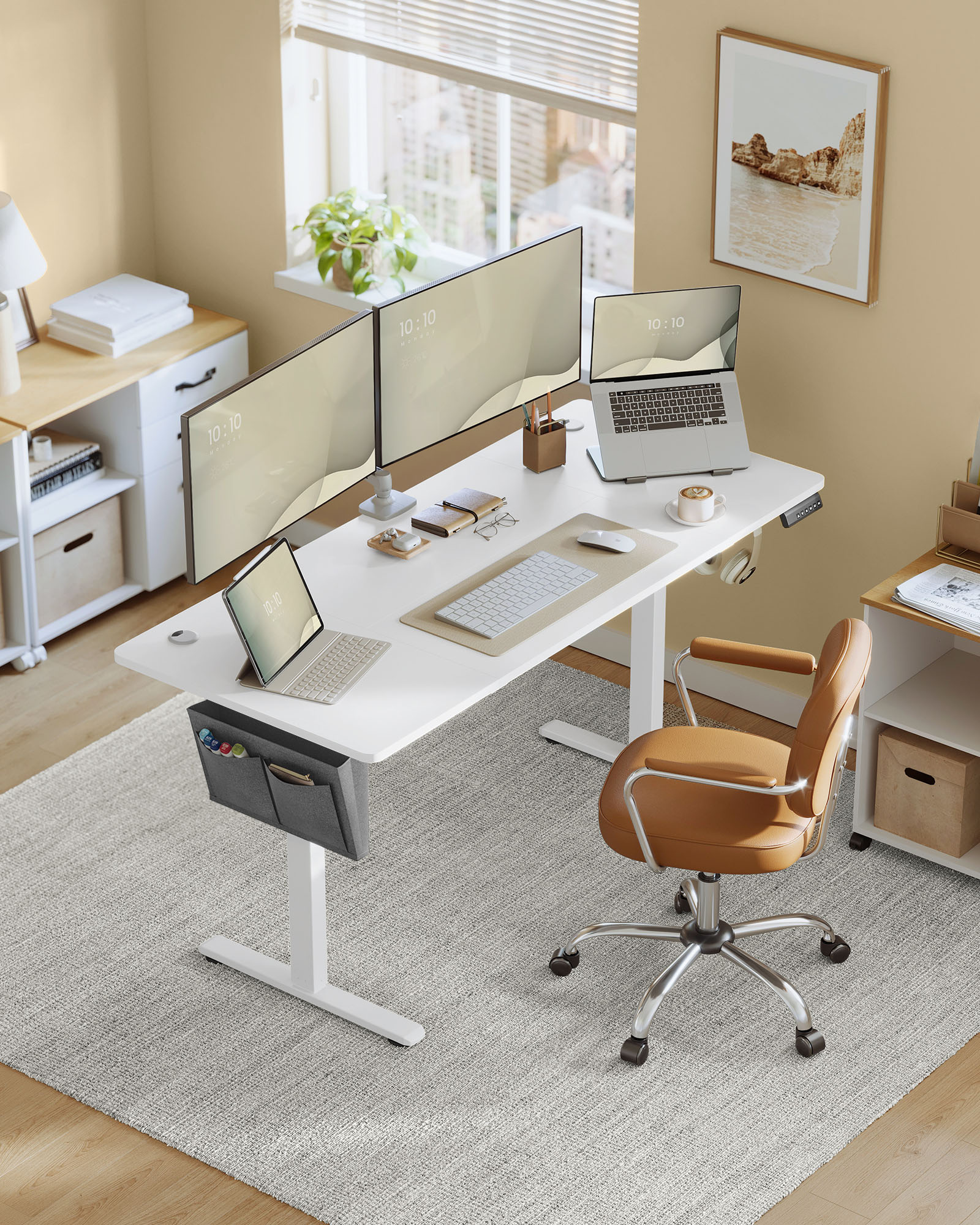 Height-adjustable electric desk 70 x 160 x (72-120) cm - Image 2