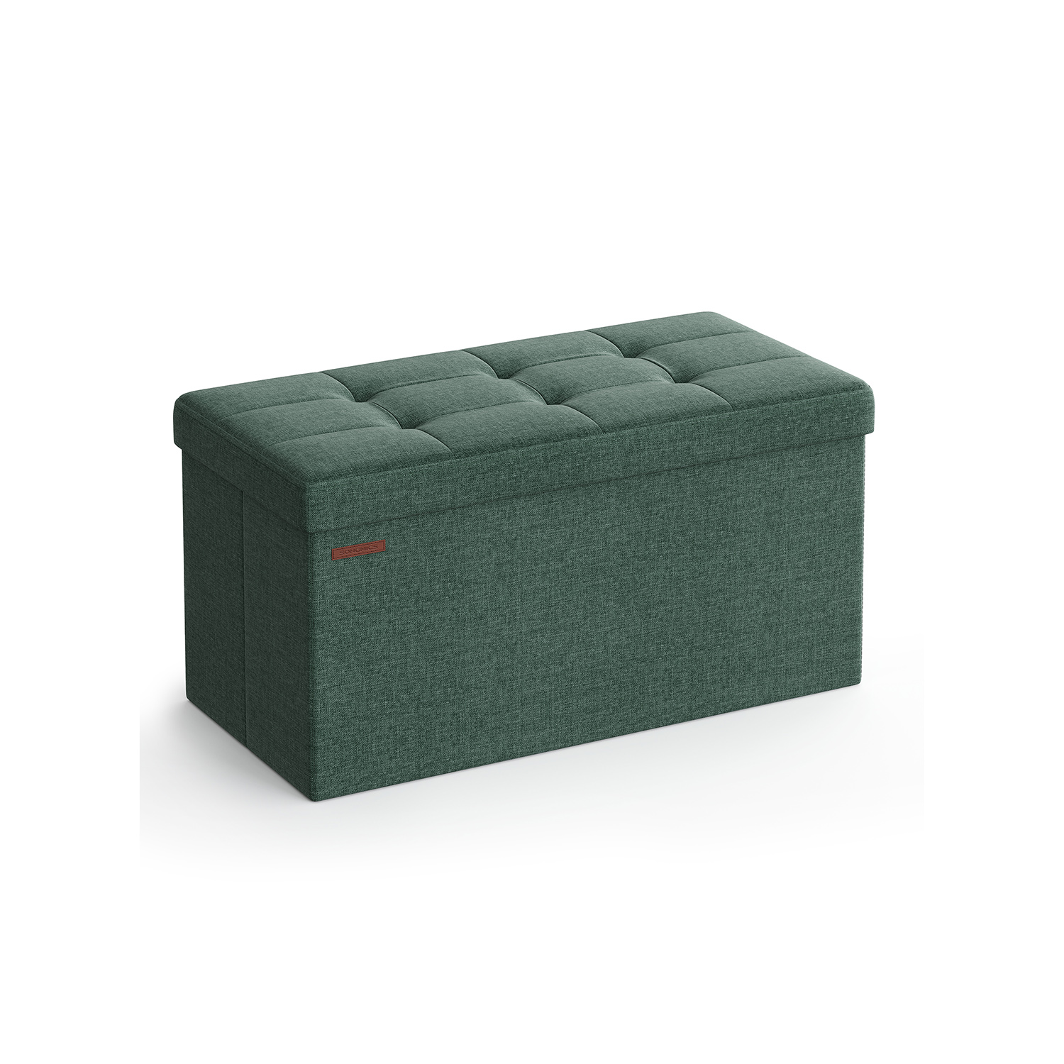 Stool with storage space 38 x 76 x 38 cm vintage green