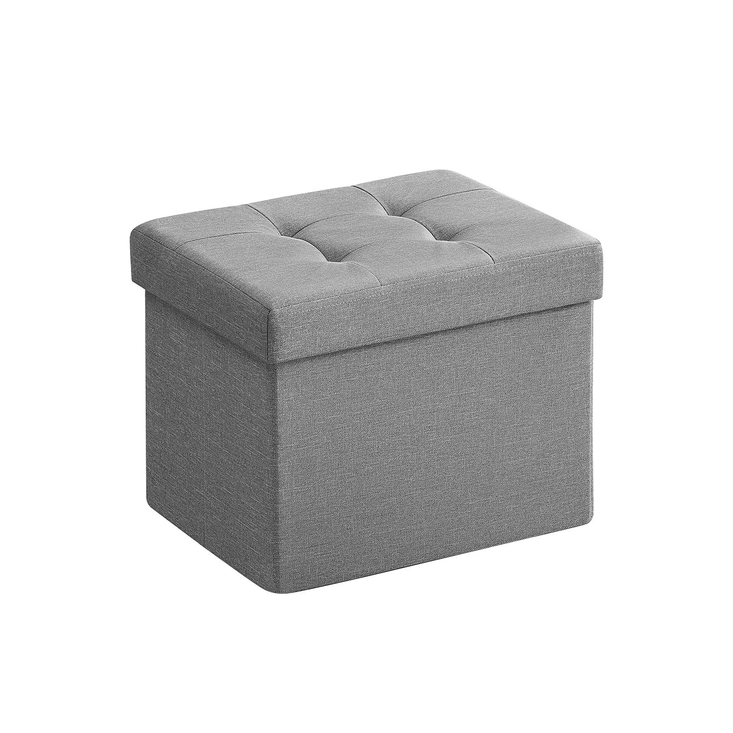 41 cm bench with storage space light grey