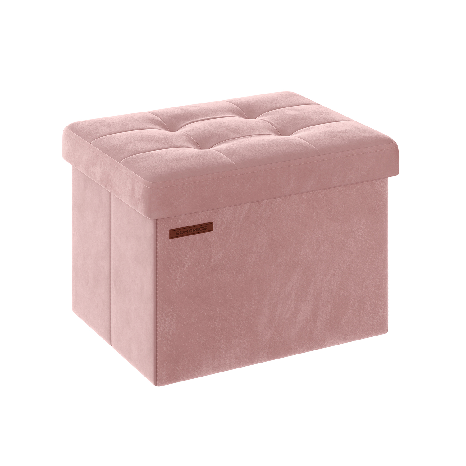 Storage box with lid can hold up to 130 kg pastel pink