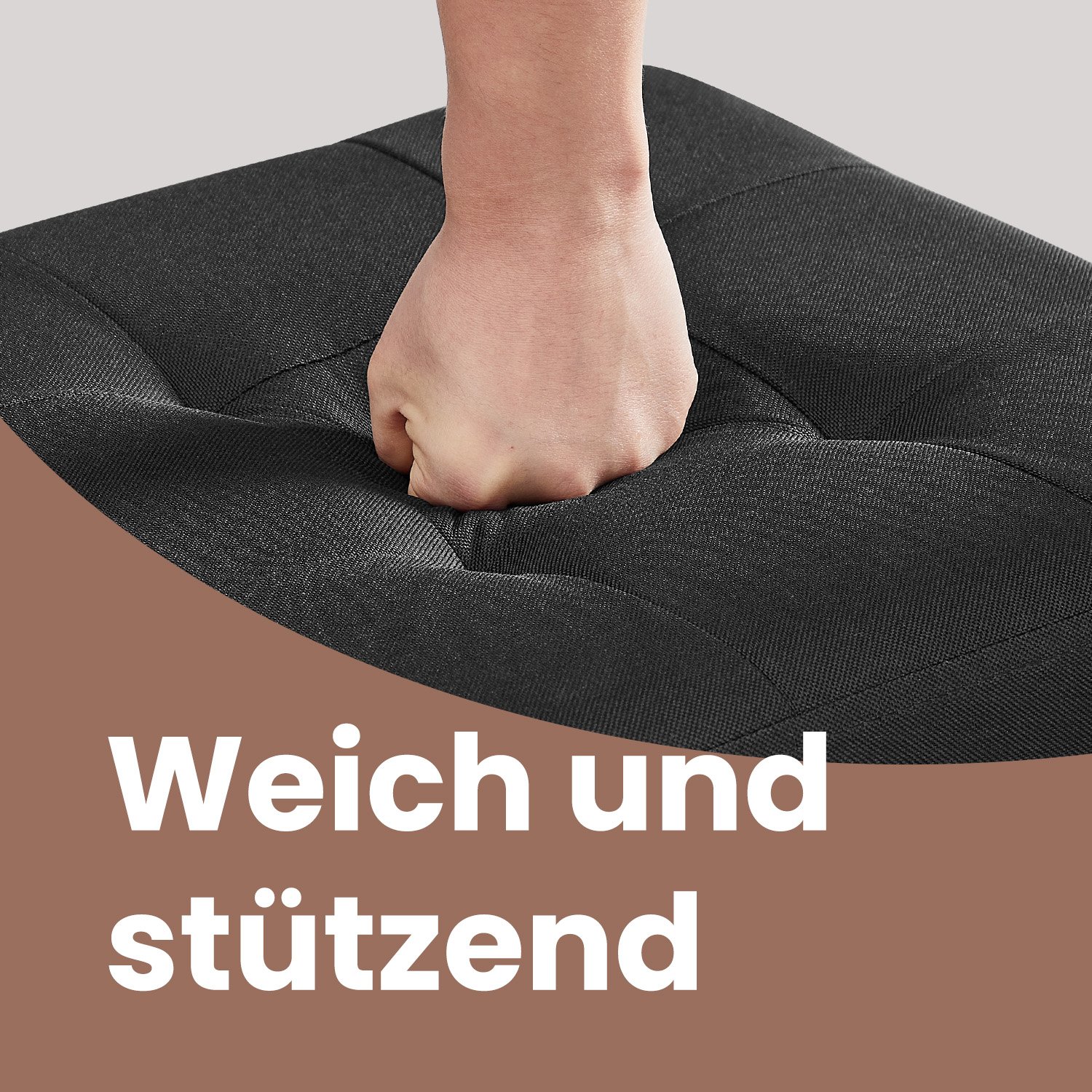Stool with storage space, small folding bench, 38 x 38 x 40 cm - Image 3