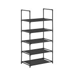 Shoe rack with 5 shelves made of non-woven fabric