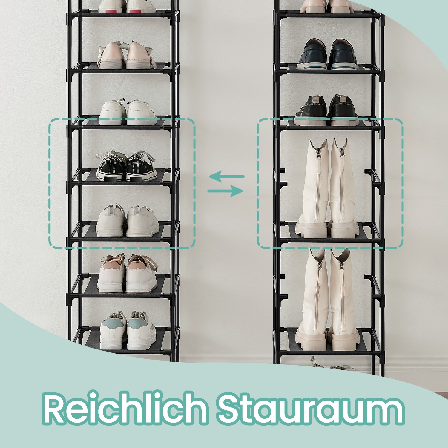Shoe rack, 10 levels, shoe rack - Image 3