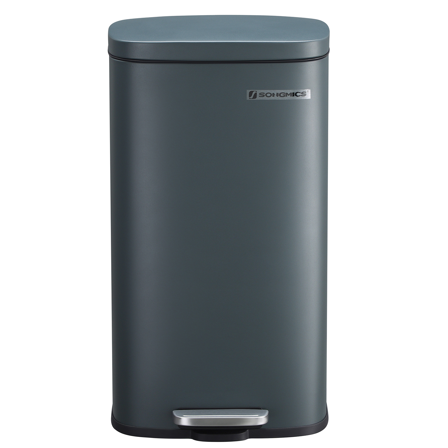 Kitchen Rubbish Bin, 30 L Pedal Bin with Plastic Inner Bucket, Lid, Soft Close, Odour Control, Smoky Grey LTB03GS - Image 3